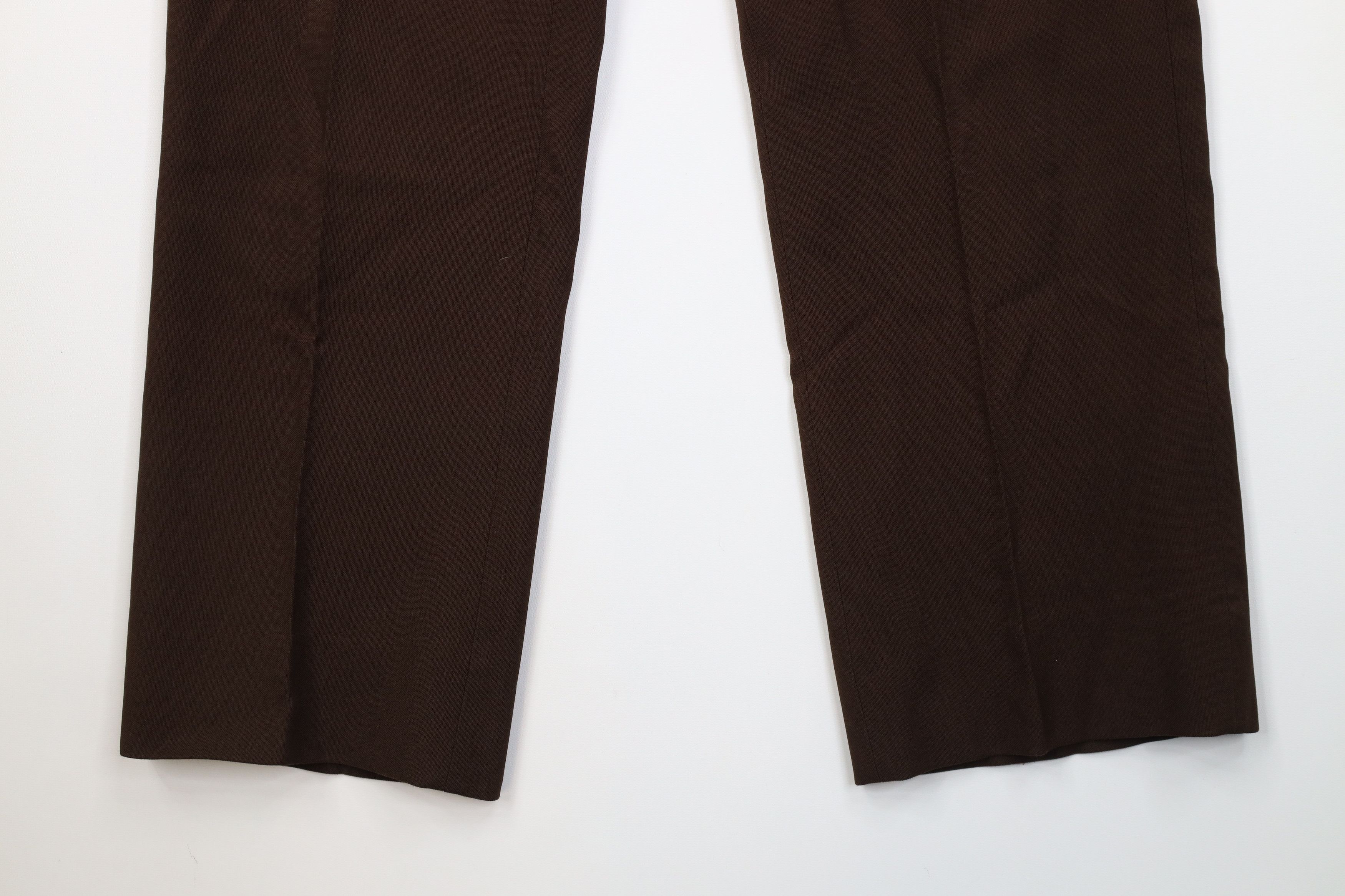 Vintage Vintage 70s Streetwear Flared Wide Leg Chino Pants Brown USA Size US 38 / EU 54 - 4 Thumbnail