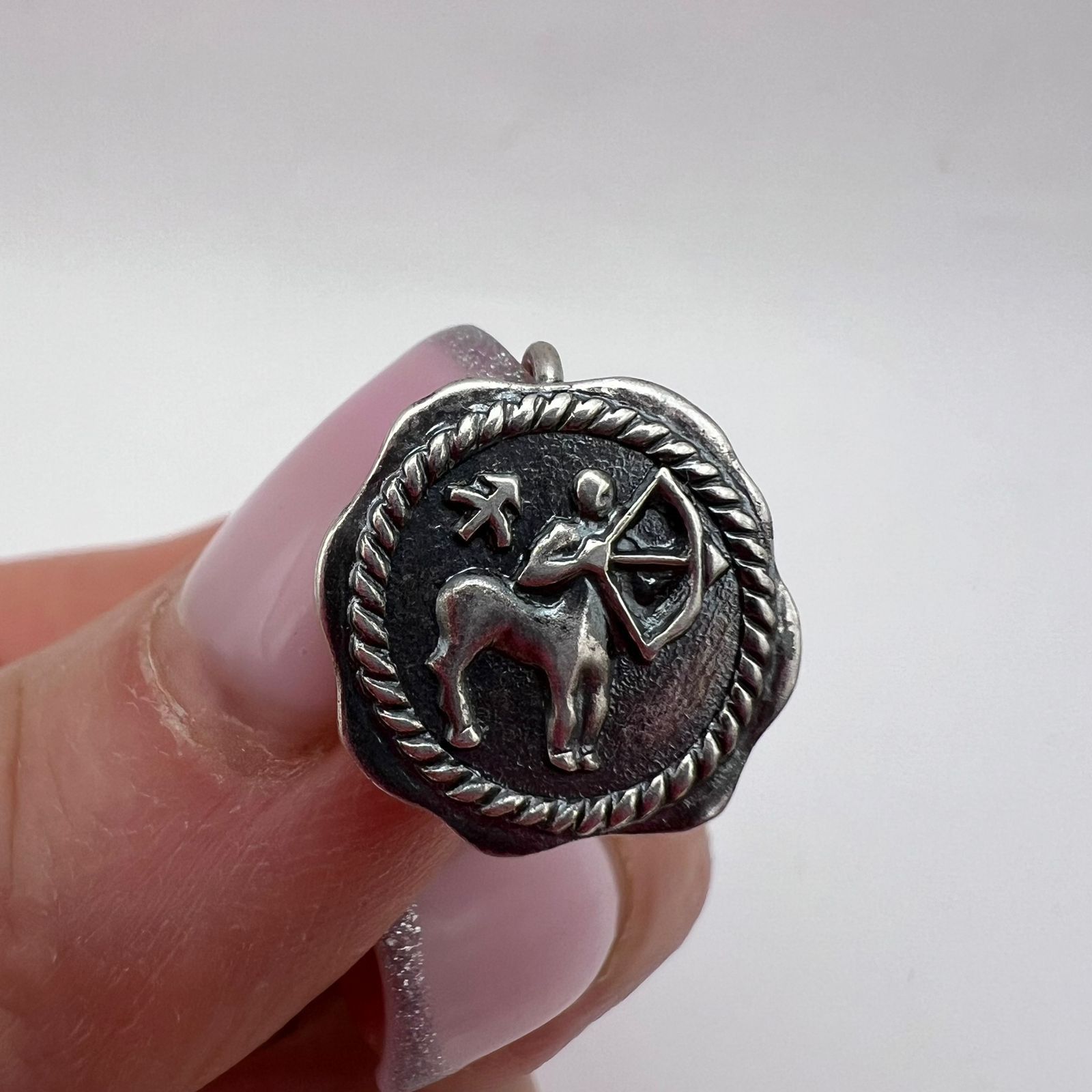 Sterling Silver Vintage Soviet Archer Pendant 925 Sterling Silver 2.7g Size ONE SIZE - 5 Thumbnail