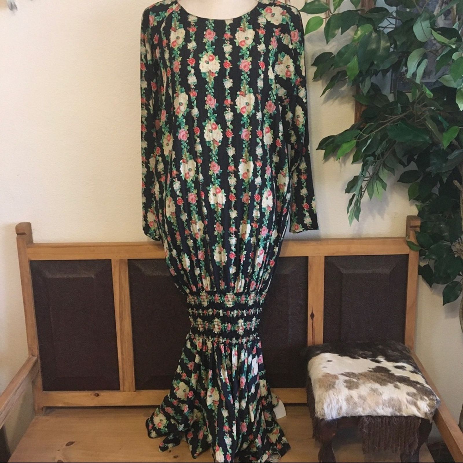 Vintage Vintage 80s Carole Little elastic band dress Size XL / US 12-14 / IT 48-50 - 1 Thumbnail