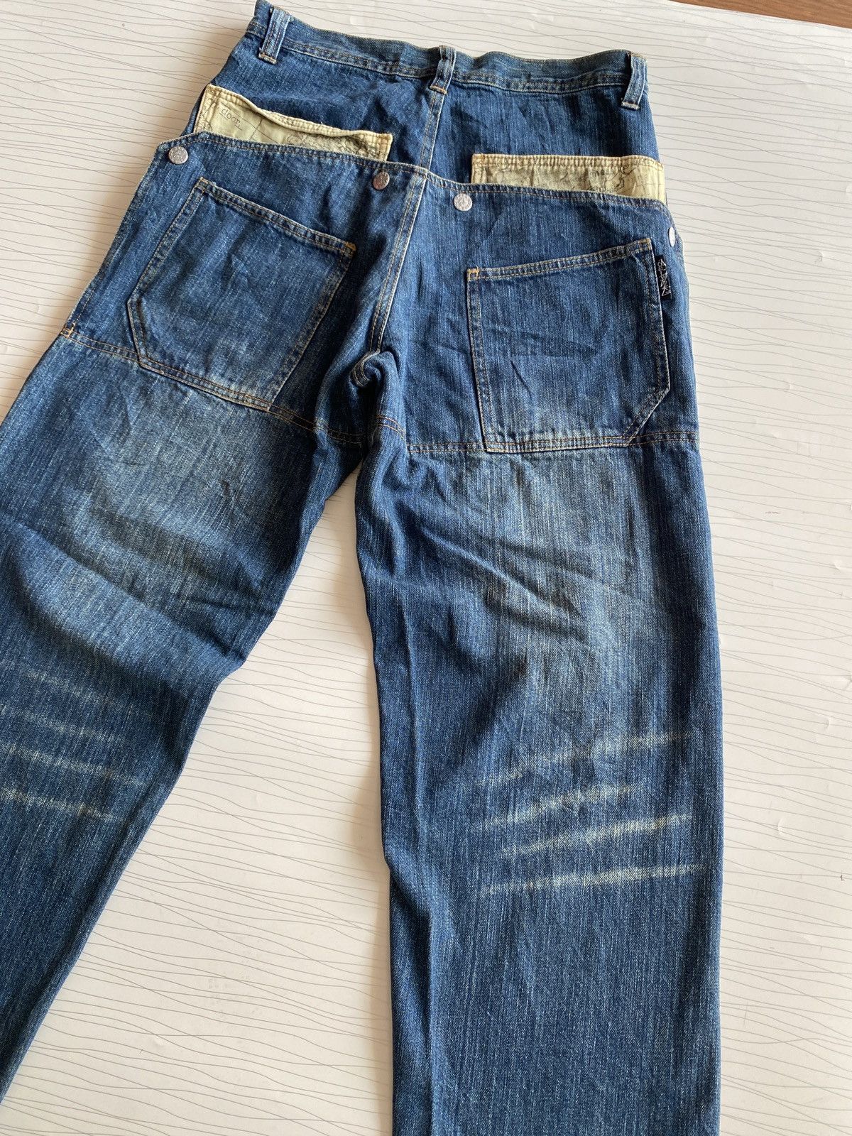 JNCO Vintage Y2K SOUL BREAK Denim Baggy Jeans Buckle Back Size US 30 / EU 46 - 9 Thumbnail