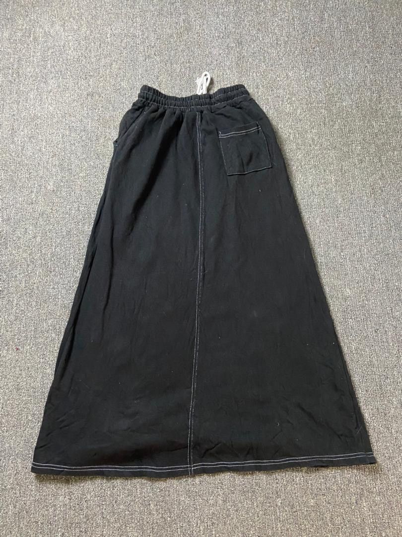 Japanese Brand Piecemaker Stitch Sweat Maxi Skirt (182) Size 23" - 3 Thumbnail