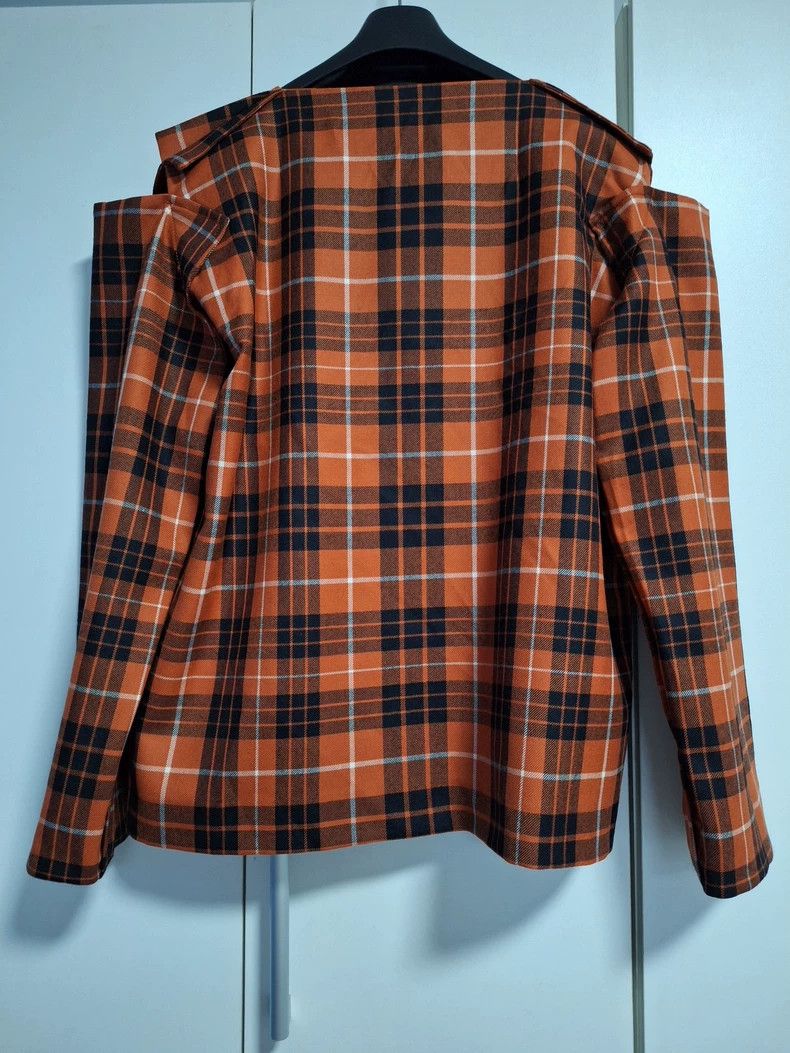 Vivienne Westwood Vivienne Westwood Orange checkered jacket Size L / US 10 / IT 46 - 4 Thumbnail