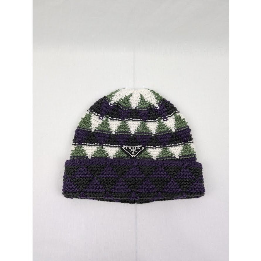 Pre-owned Prada O1rshd1 Size: Os / Beanie Cap / Hat In Multicolor