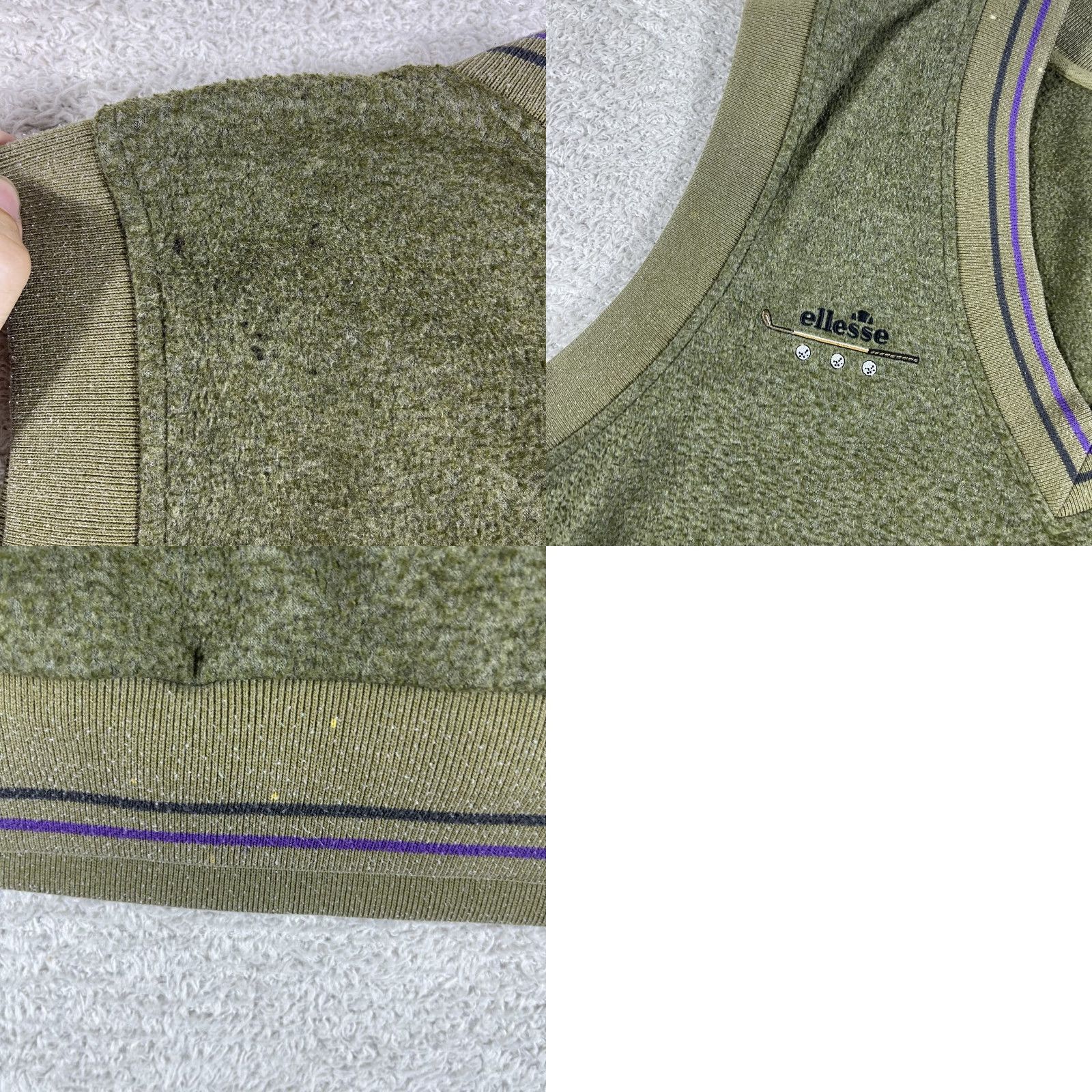Ellesse VINTAGE ellesse Sweater Vest Mens Medium Green Fleece Golf 90's Y2K Preppy Skate Vest Mens Green Size US M / EU 48-50 / 2 - 9 Thumbnail