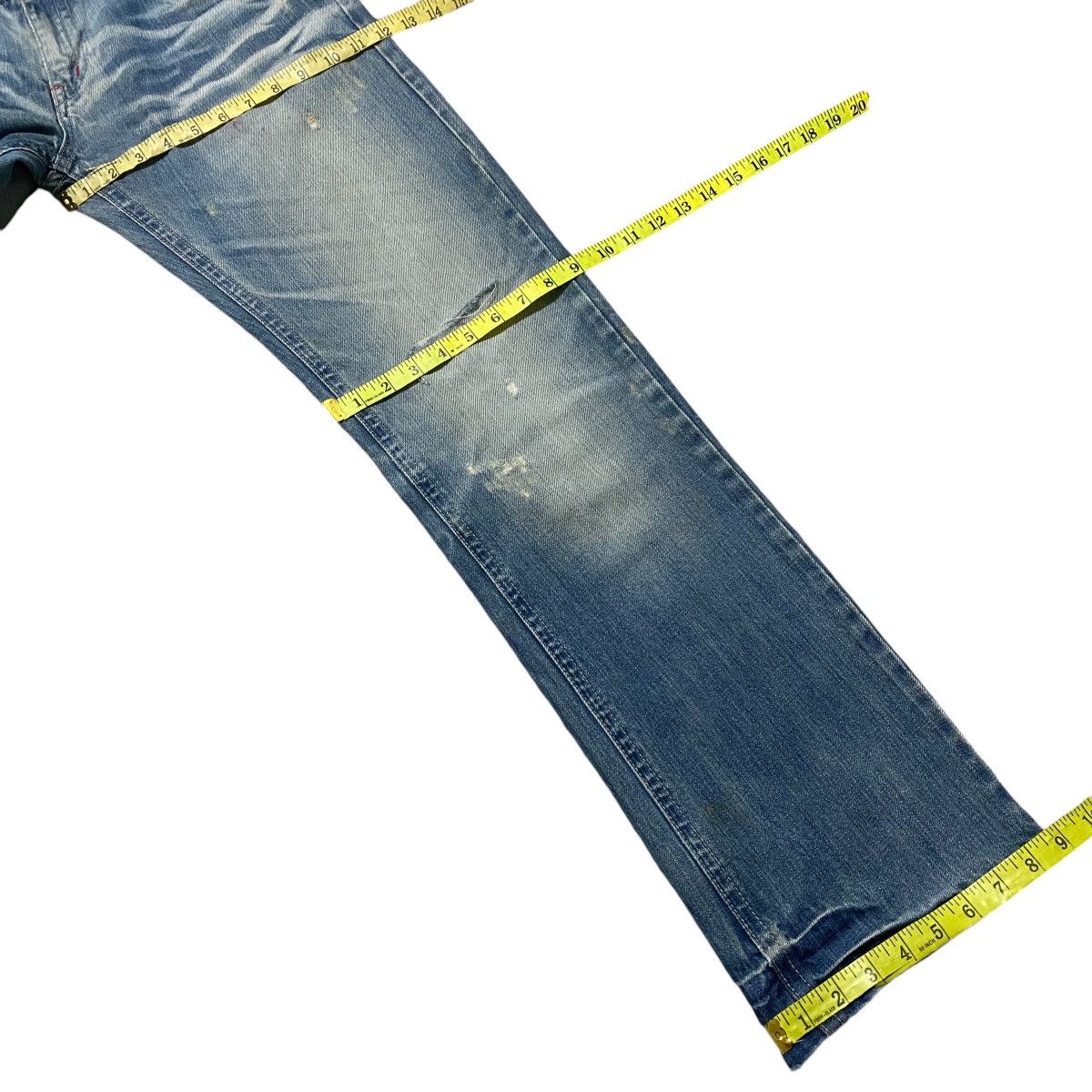 Japanese Brand CRAZY LEOPARD Denim Poker Jeans Ripped Size US 32 / EU 48 - 20 Thumbnail