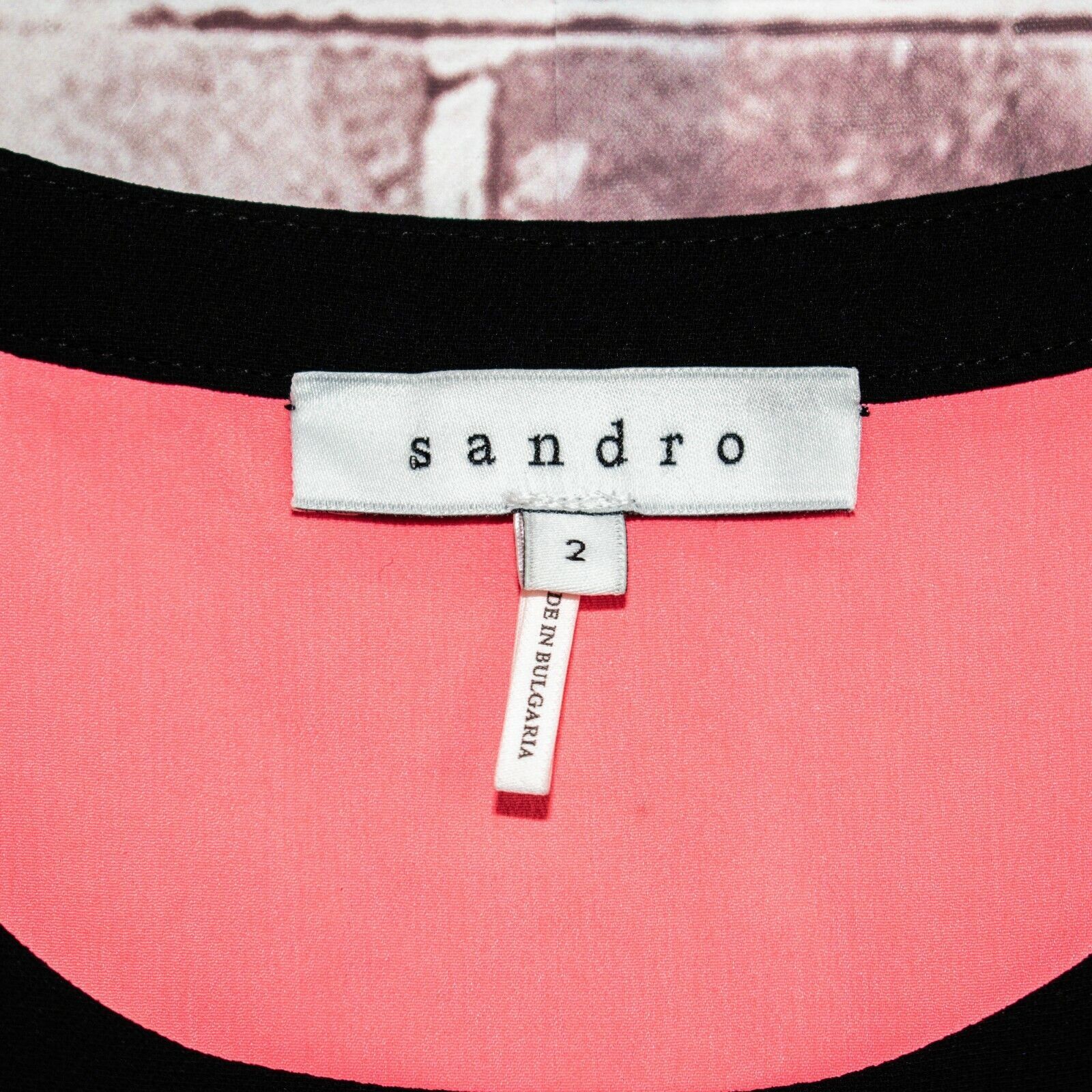 Sandro SANDRO Paris Dentelle Lace Encaje Sheath Dress Black Pink Size S / US 4 / IT 40 - 4 Thumbnail