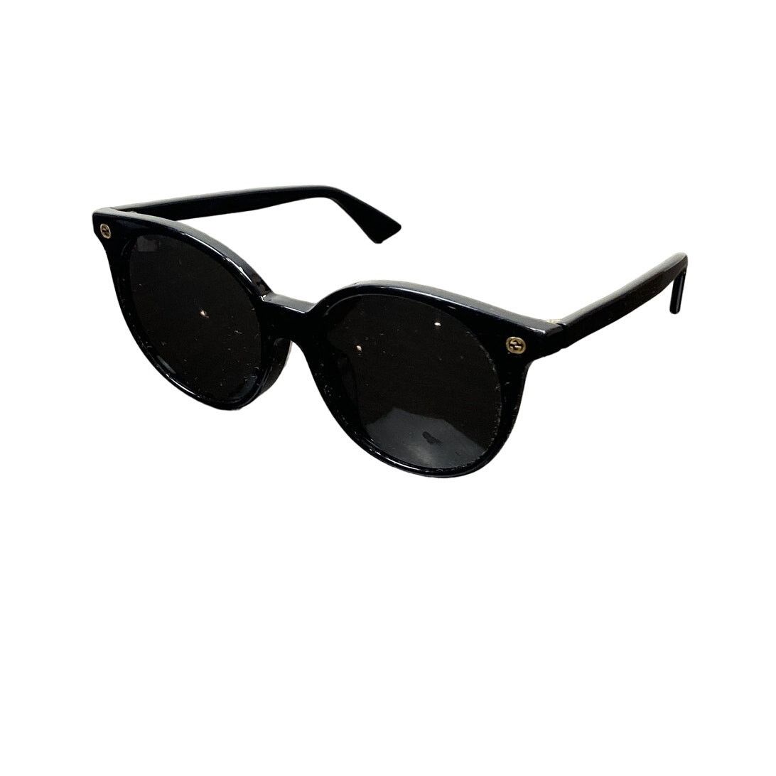 Gucci Gucci GG0091SA 001 Full Rim Round Black Sunglasses Size ONE SIZE - 1 Thumbnail