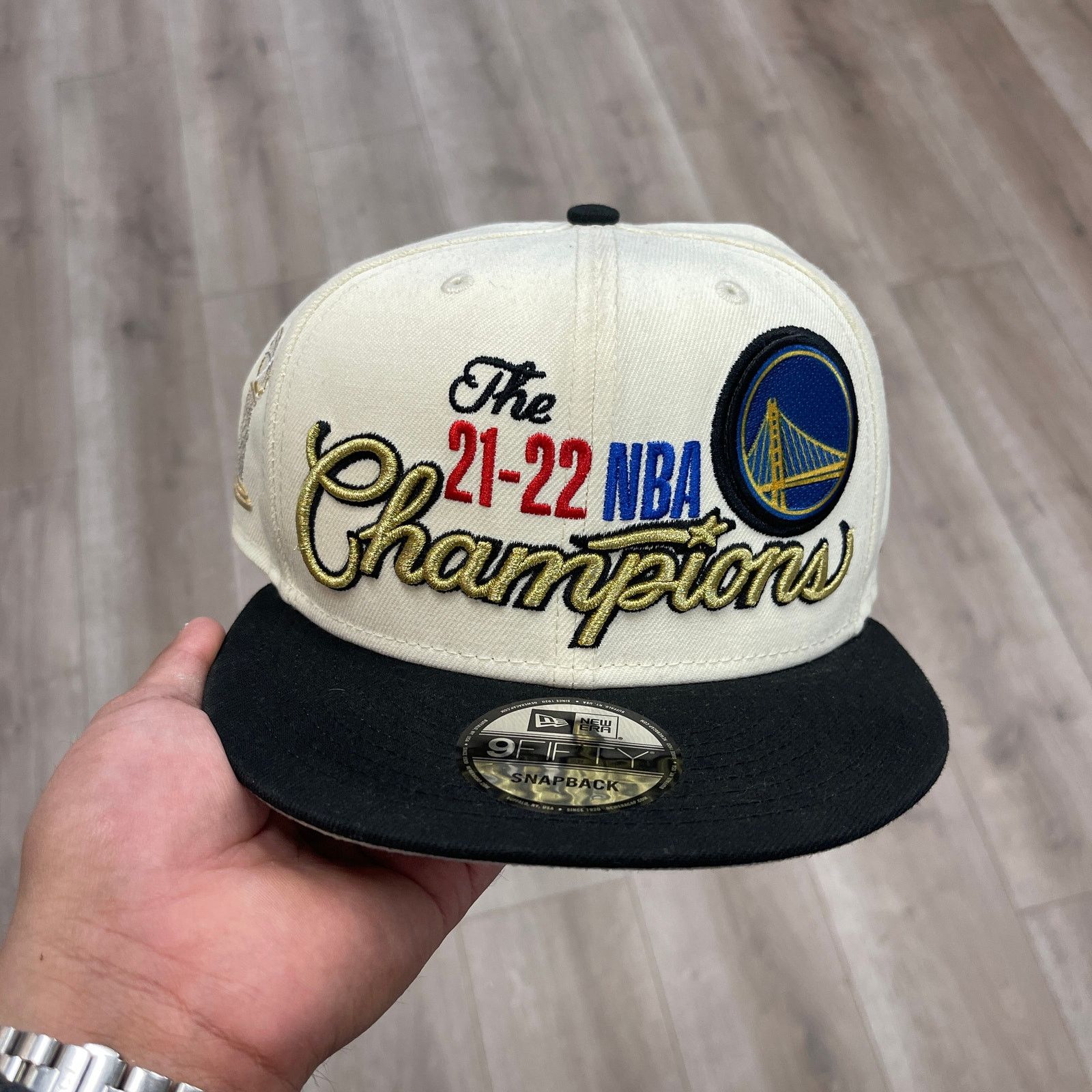 New Era 2022 Golden State Warriors Championship snapback cap Hat Size ONE SIZE - 2 Thumbnail