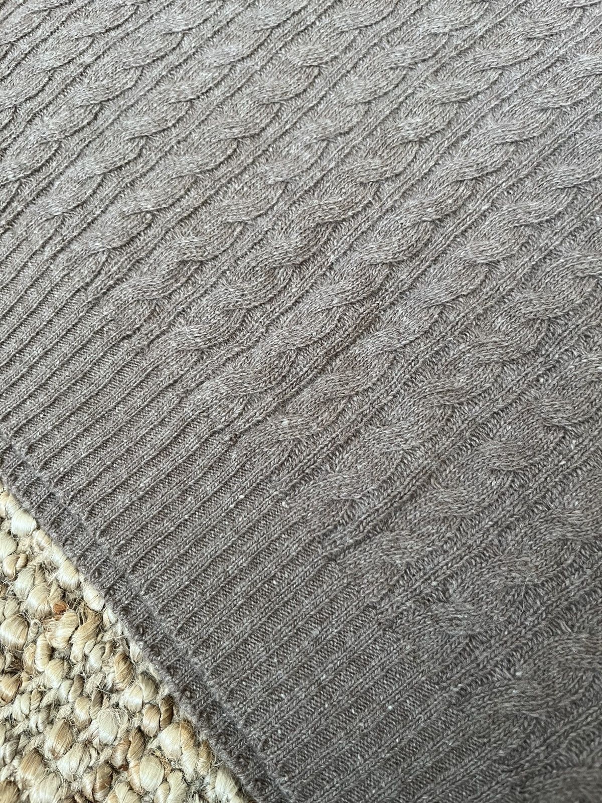 Boglioli Boglioli brown cable knit cashmere/wool sweater Size US XXL / EU 58 / 5 - 4 Thumbnail