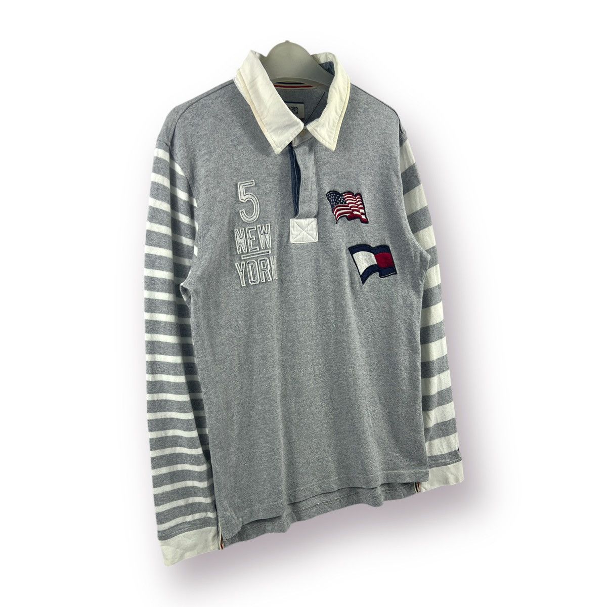 Tommy Hilfiger Hilfiger Denim Tommy Rugby Polo Stripes Tee - M Size US S / EU 44-46 / 1 - 3 Thumbnail
