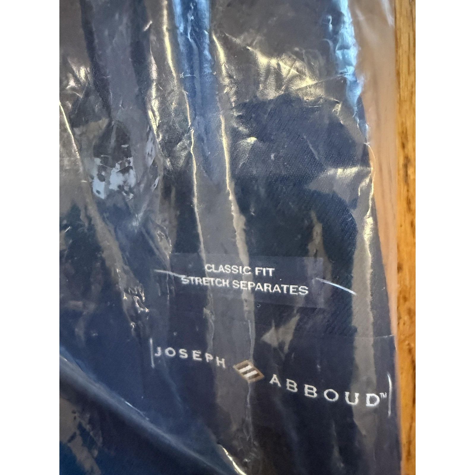 Joseph Abboud Joseph Abboud Blazer Mens 40S Navy Stretch Wool Blend New Size 40S - 3 Thumbnail