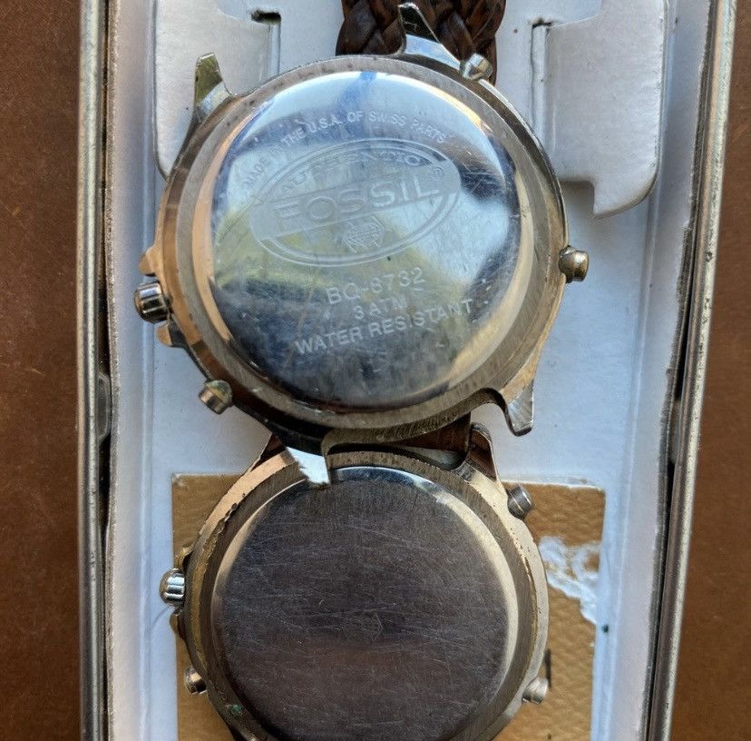 Fossil 1995 FOSSIL CHRONOGRAPH MOON PHASE WATCH BQ-8732 Size ONE SIZE - 8 Thumbnail