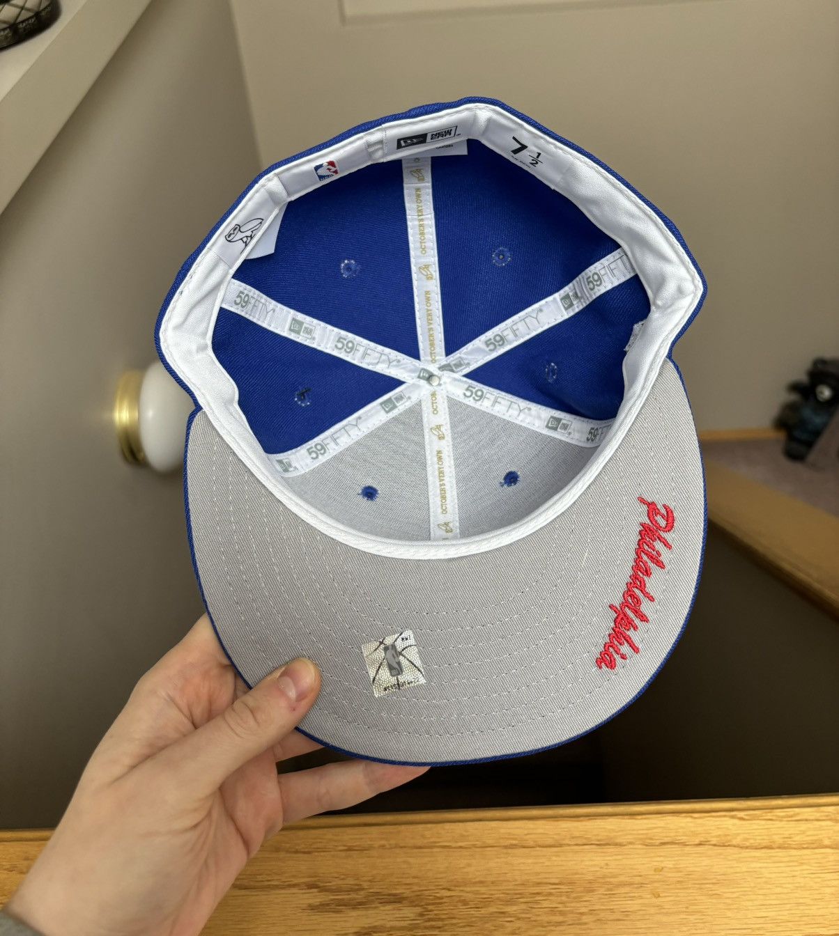 NBA × New Era × October's Very Own OVO x New Era x Philadelphia 76ers Fitted Hat Size ONE SIZE - 4 Thumbnail