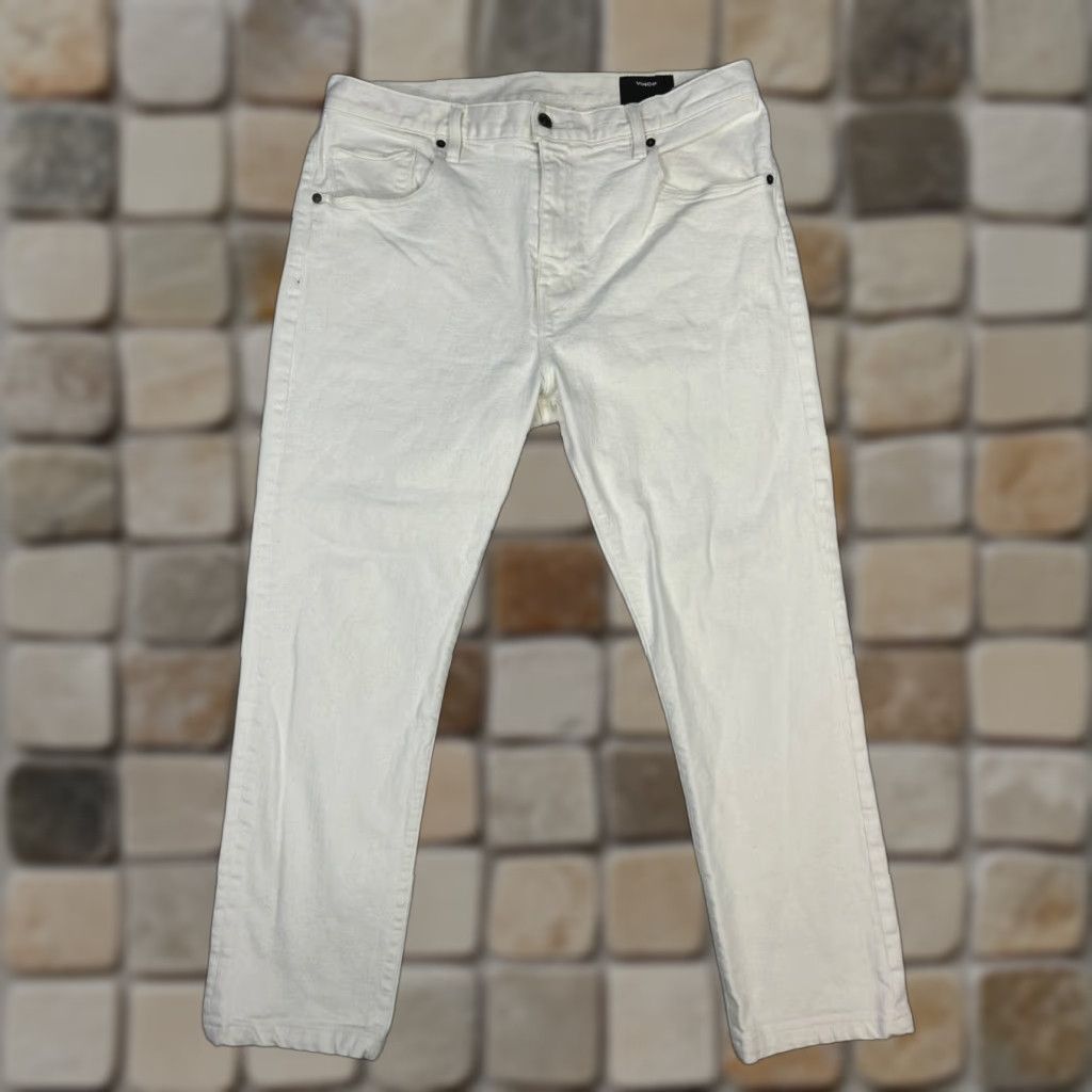 Vince Vince Jeans Mens 36 Beige Cotton Stretch Regular Fit High Rise 34x27 Straight Denim 5-Pocket City Preppy Mens Size US 36 / EU 52 - 1 Thumbnail