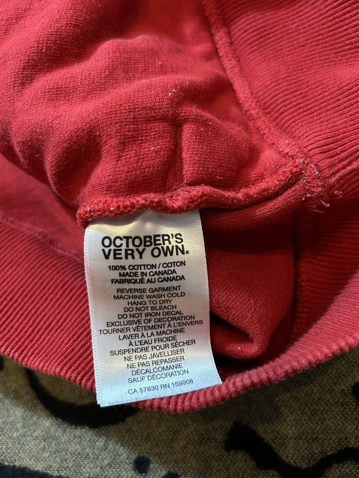 October's Very Own OVO Terry Cloth Wordmark Sweater Size US M / EU 48-50 / 2 - 7 Thumbnail