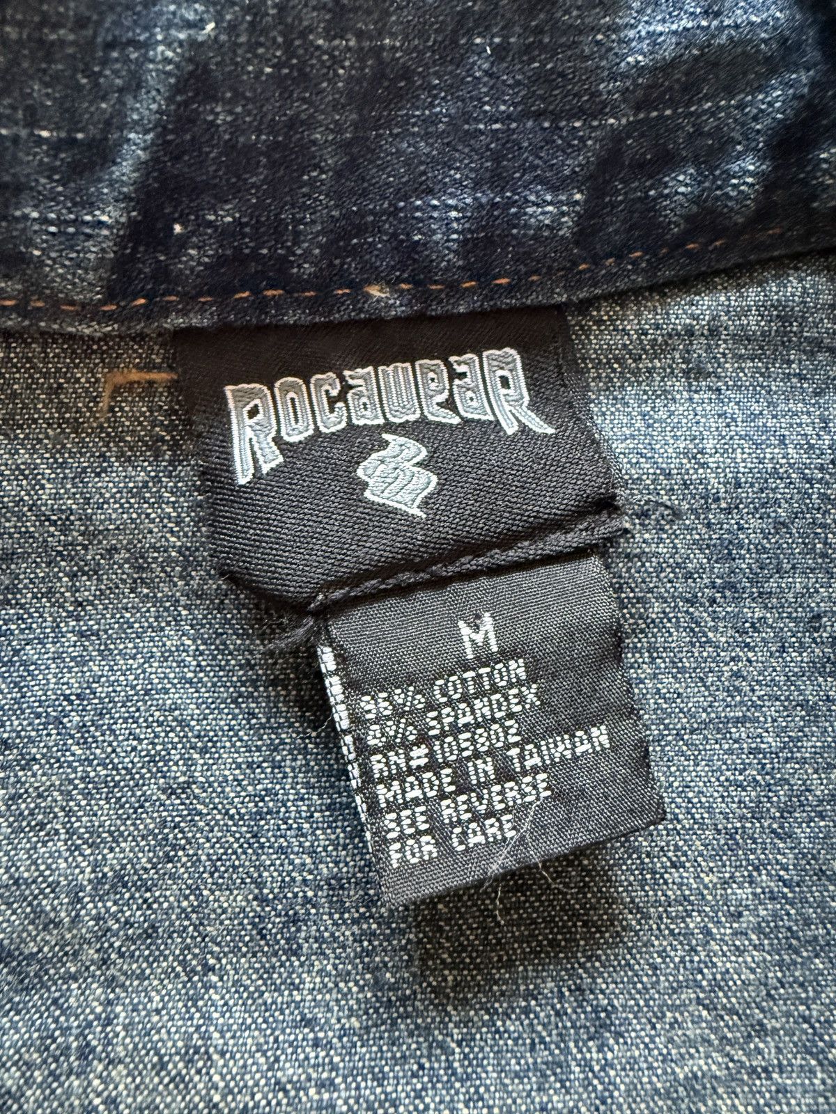 Rocawear NWT Vintage Rocawear Chain Stitched Denim Jean Jacket Size M / US 6-8 / IT 42-44 - 7 Thumbnail