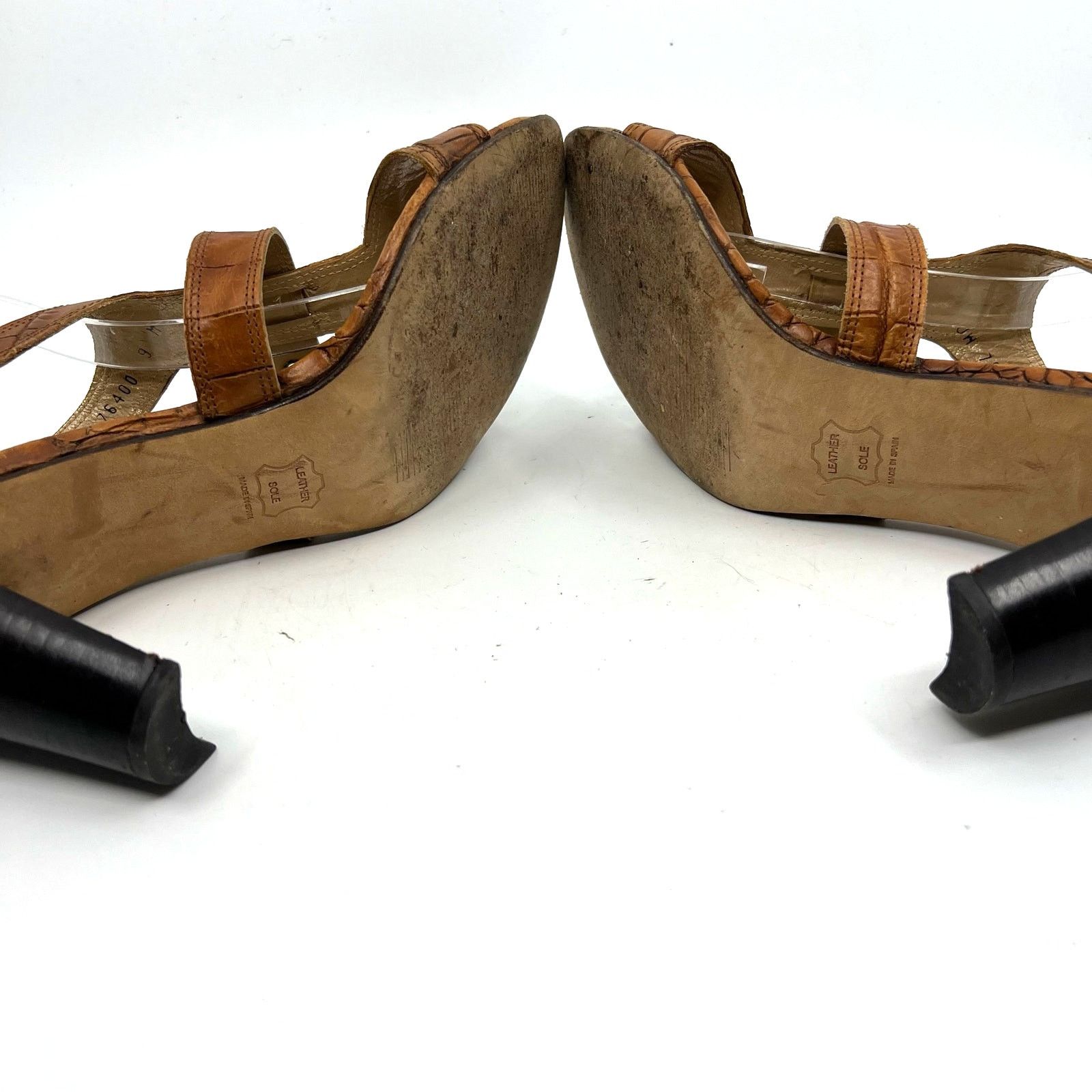 Stuart Weitzman Stuart Weitzman Brown Alligator Leather Sandals Women's 8 US Size US 9 / IT 39 - 8 Thumbnail