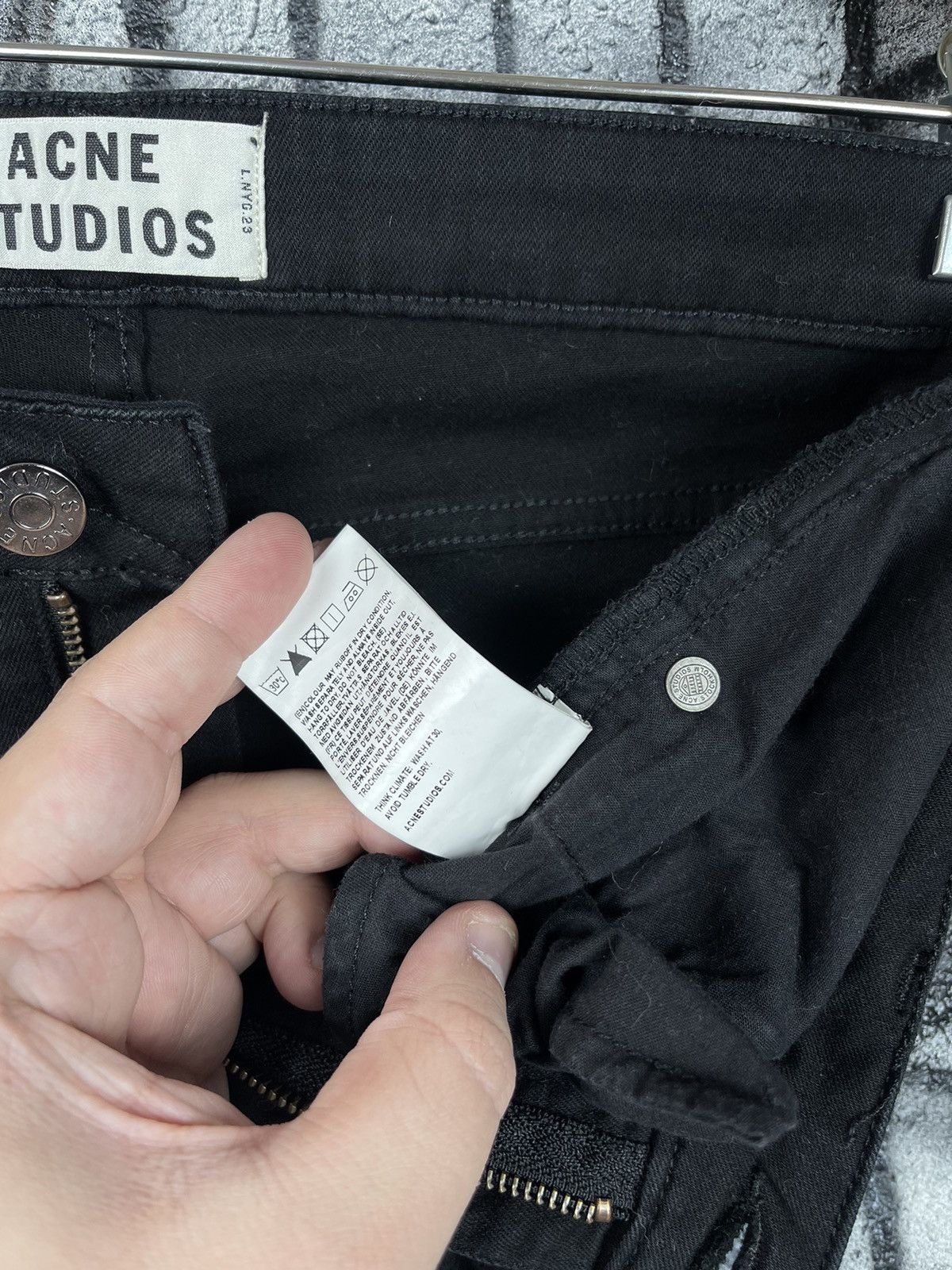 Acne Studios Acne Studios Flex S Black Slim Fit Women’s Jeans Size W30 Size 30" / US 8 / IT 44 - 10 Thumbnail