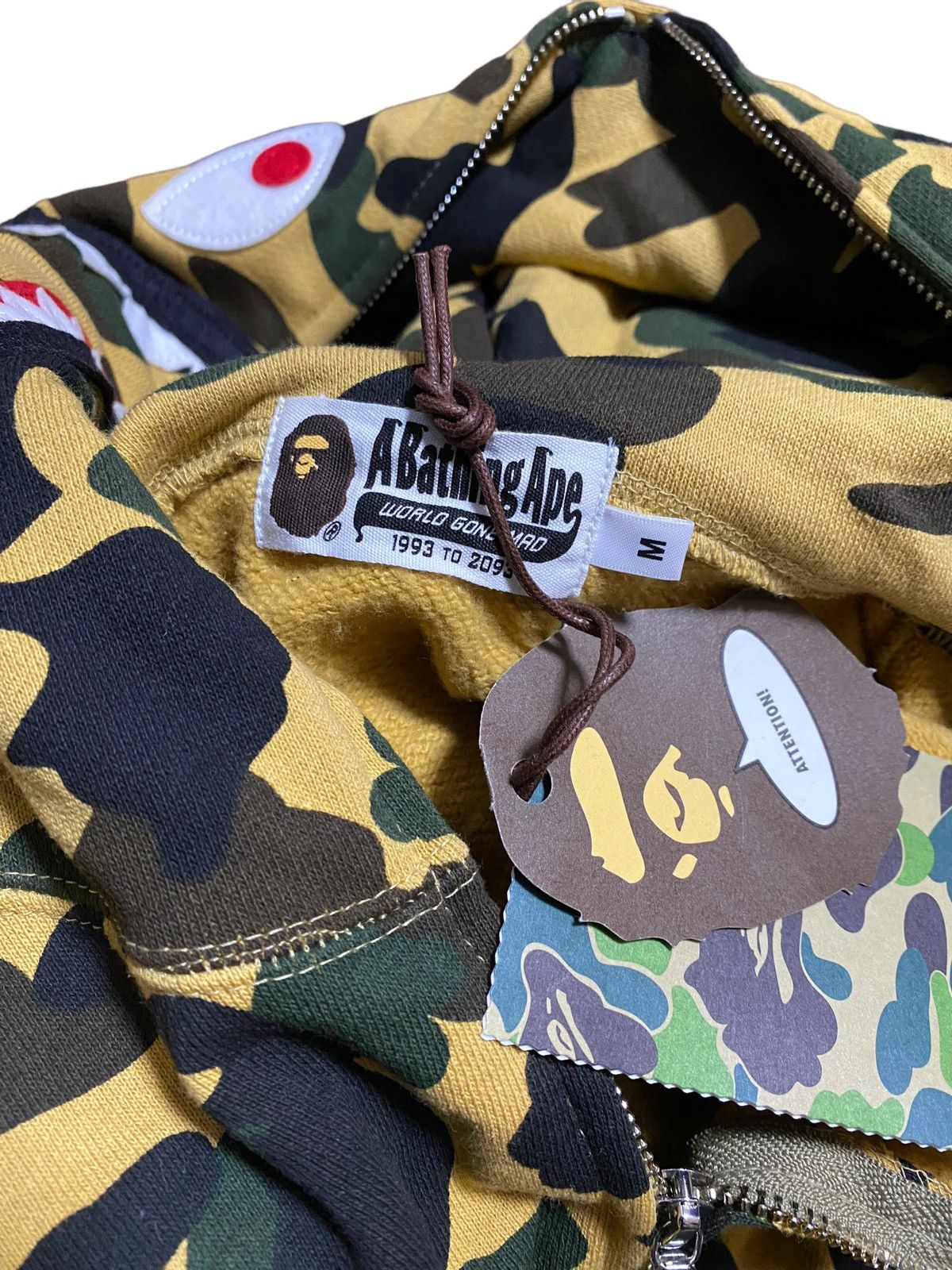 Bape 1st Camo Shark Full Zip Hoodie Size US M / EU 48-50 / 2 - 9 Thumbnail