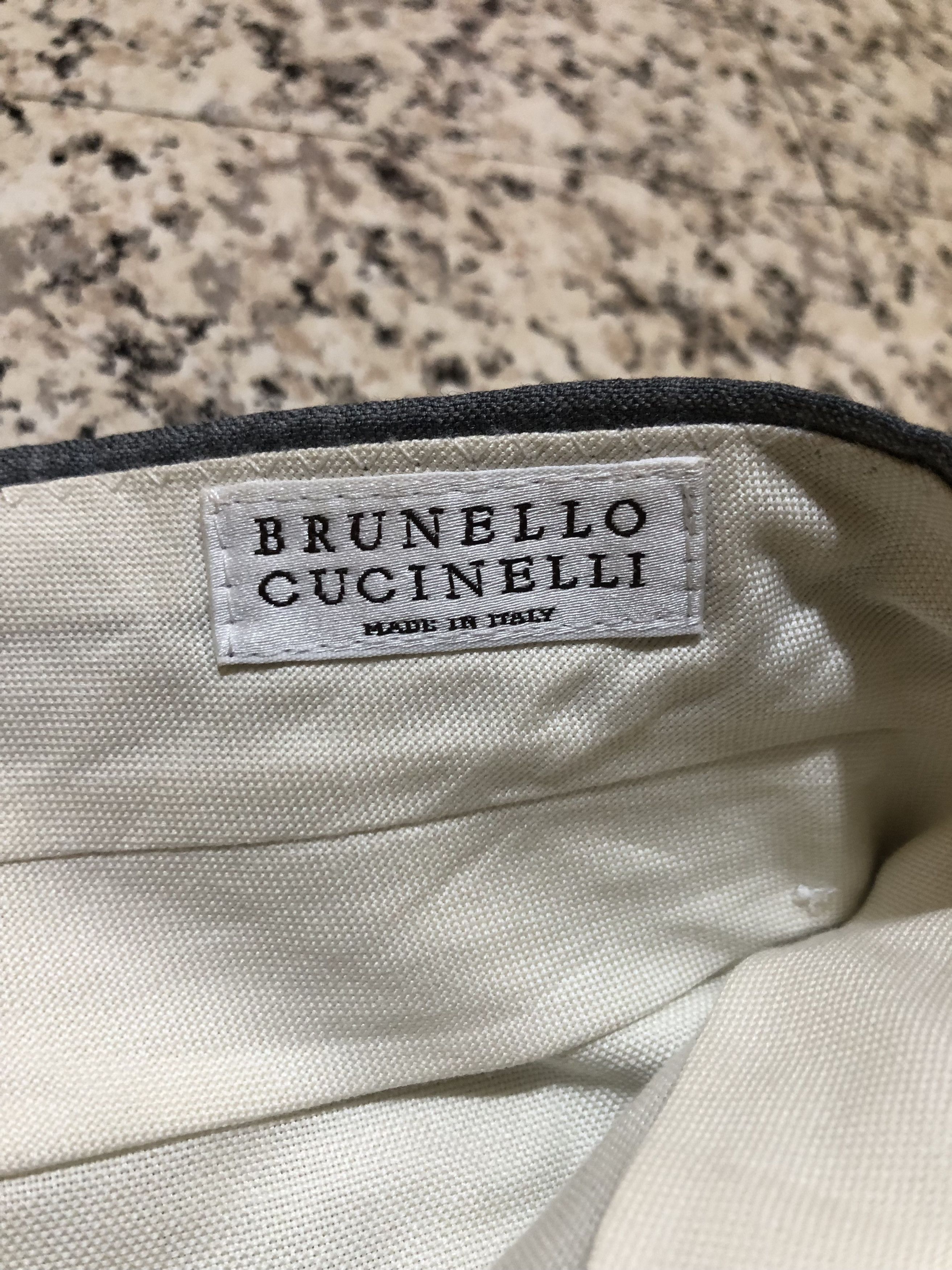 Brunello Cucinelli Brunello Cucinelli Windowpane Plaid Virgin Wool Trousers Size US 35 - 10 Thumbnail