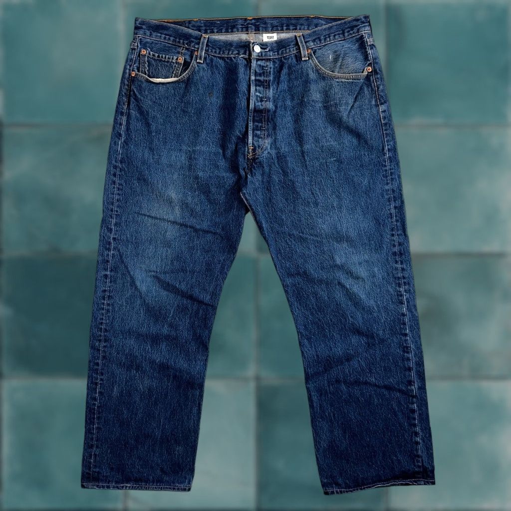 Levi's VINTAGE Levi's 501 Jeans Straight 42x32 Blue Denim 90s Y2K Classic Mens Size US 42 / EU 58 - 1 Thumbnail