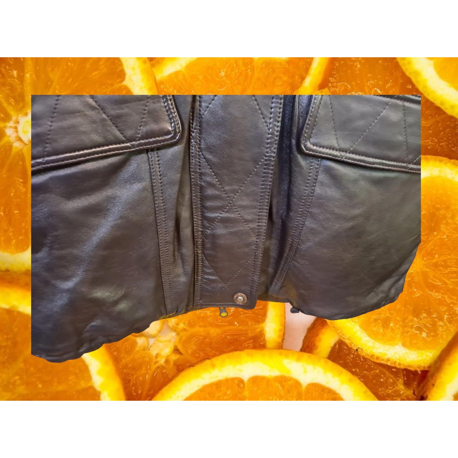 London Fog Vintage London Fog Long Brown Lined Leather Jacket with Hood Size US S / EU 44-46 / 1 - 3 Thumbnail