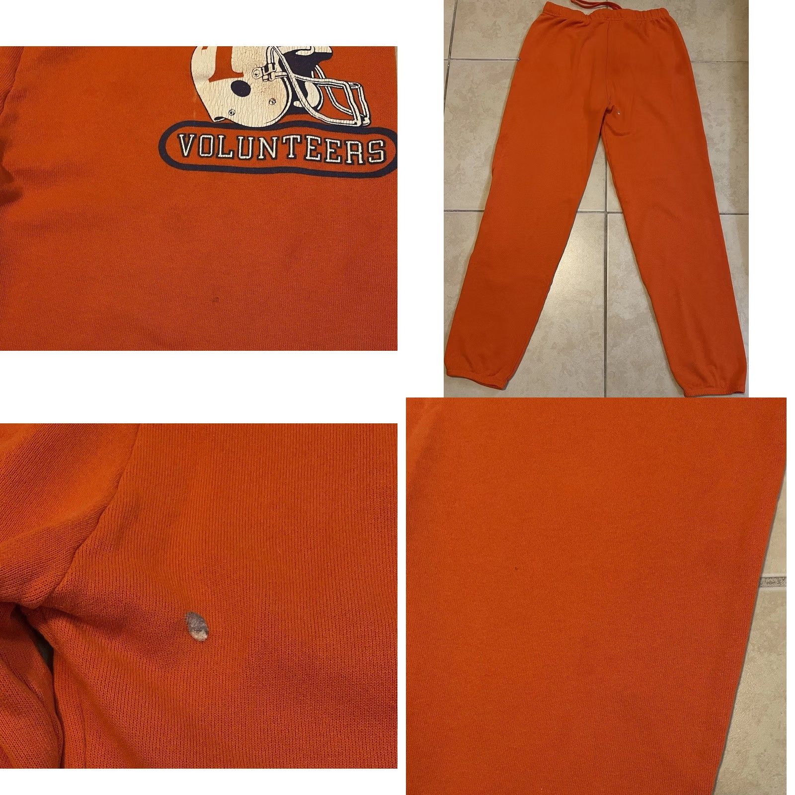 Vintage VINTAGE Tennessee Volunteers Faded Sweatpants XL Men Orange College USA Grunge 90s 80s Football Distressed Sweatpants Size US 36 / EU 52 - 8 Thumbnail