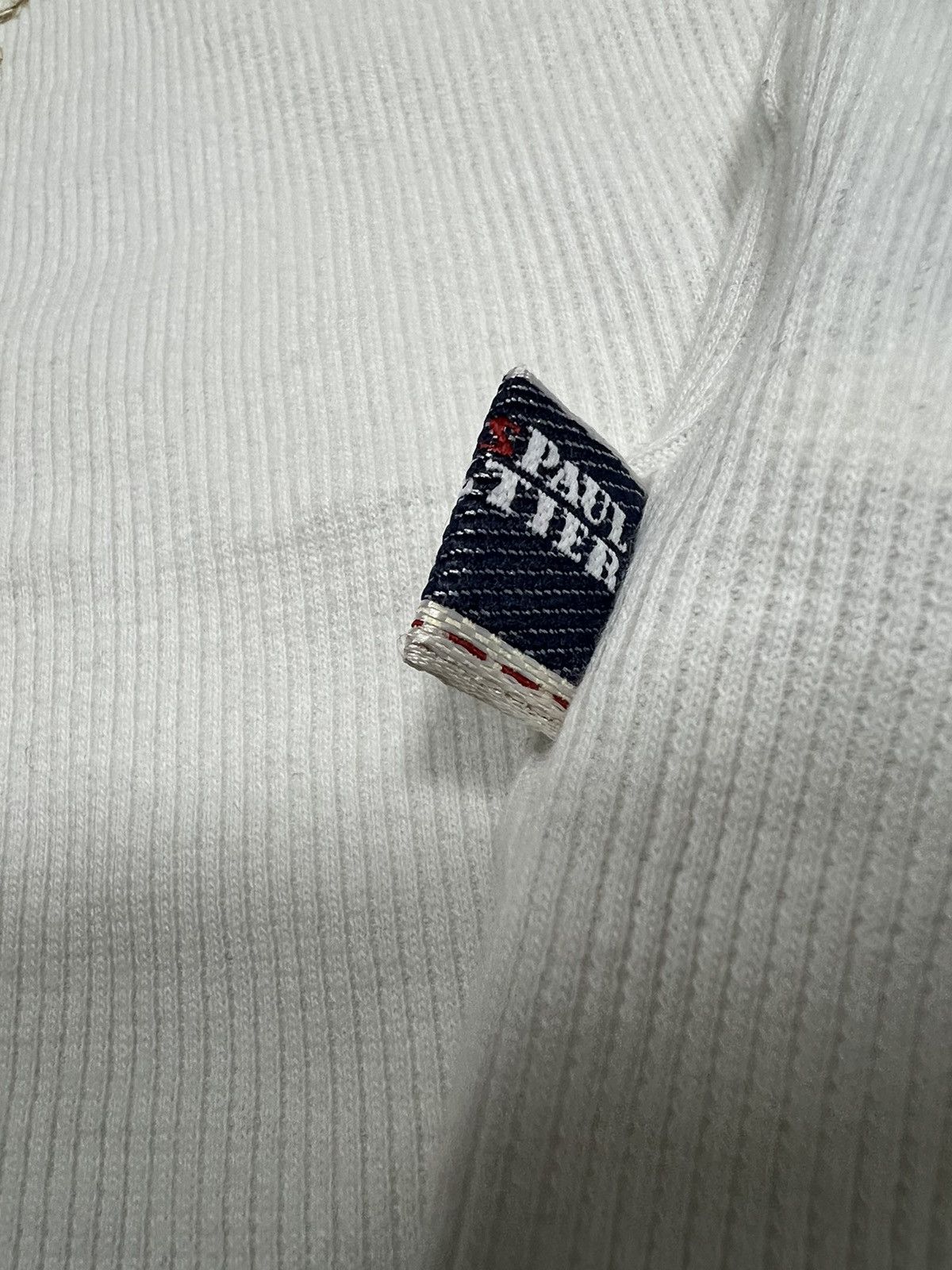 20471120 × Jean Paul Gaultier × Vintage VINTAGE JEAN PAUL GAULTIER WEB MESH WHITE T SHIRT Size S / US 4 / IT 40 - 5 Thumbnail