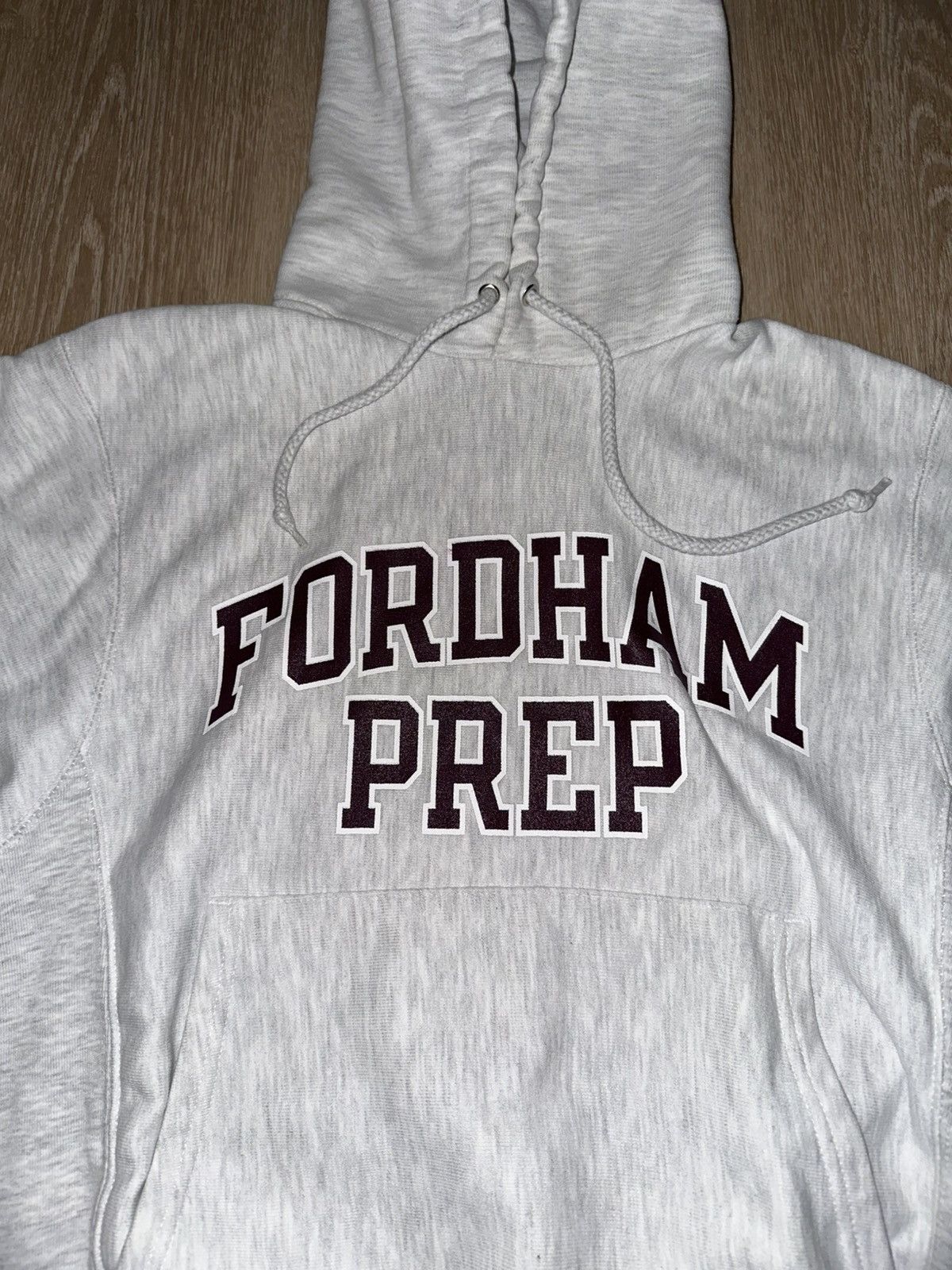 Champion × Vintage Vintage Y2K Fordham Prep Champion Reverse Weave Hoodie Size US S / EU 44-46 / 1 - 3 Thumbnail