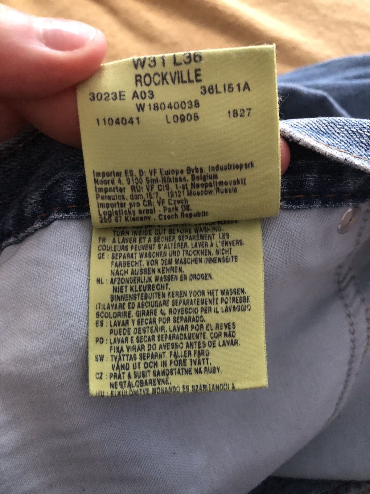 Wrangler WRANGLER ROCKVILLE VINTAGE DENIM JEANS PANTS Size US 31 - 5 Thumbnail