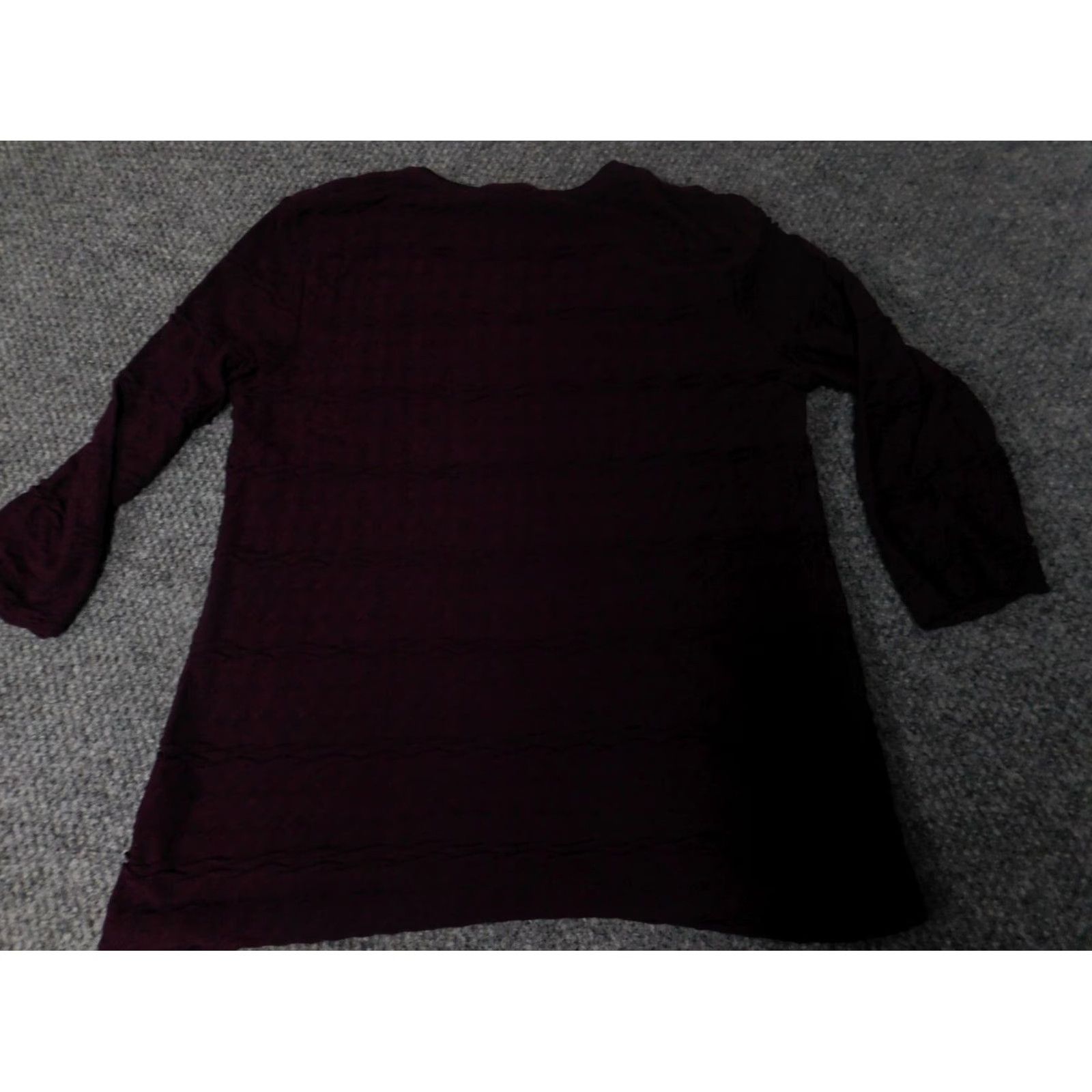 Croft & Barrow Croft & Barrow Womens Blouse Petites PM Purple V-Neck Long Sleeve Pullover Casual Button Polyester Down Stretch Regular Basic Shirt Womens Size M / US 6-8 / IT 42-44 - 7 Thumbnail