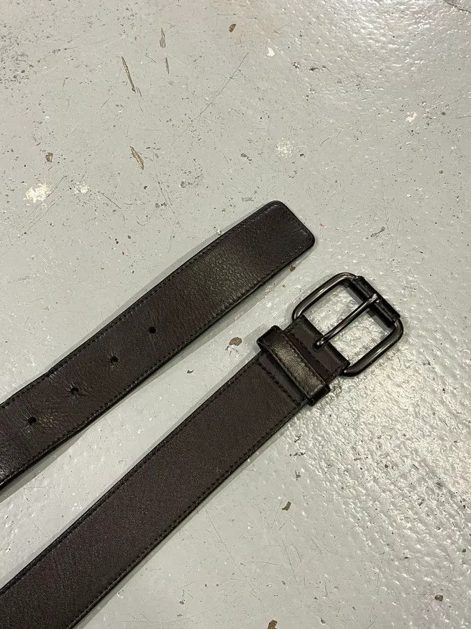 Vintage Bottega Veneta Woven Black Leather Belt Size ONE SIZE - 4 Thumbnail