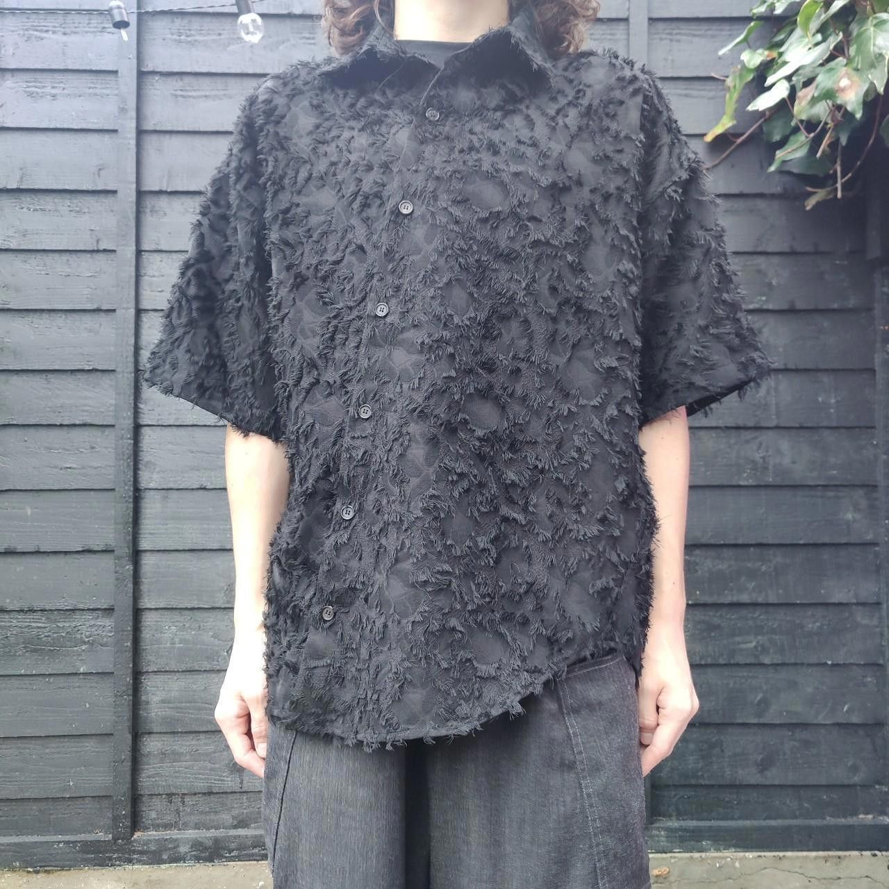 Other Conp Japanese Black Petal Asymmetric Button-up Shirt Size US M / EU 48-50 / 2 - 1 Thumbnail