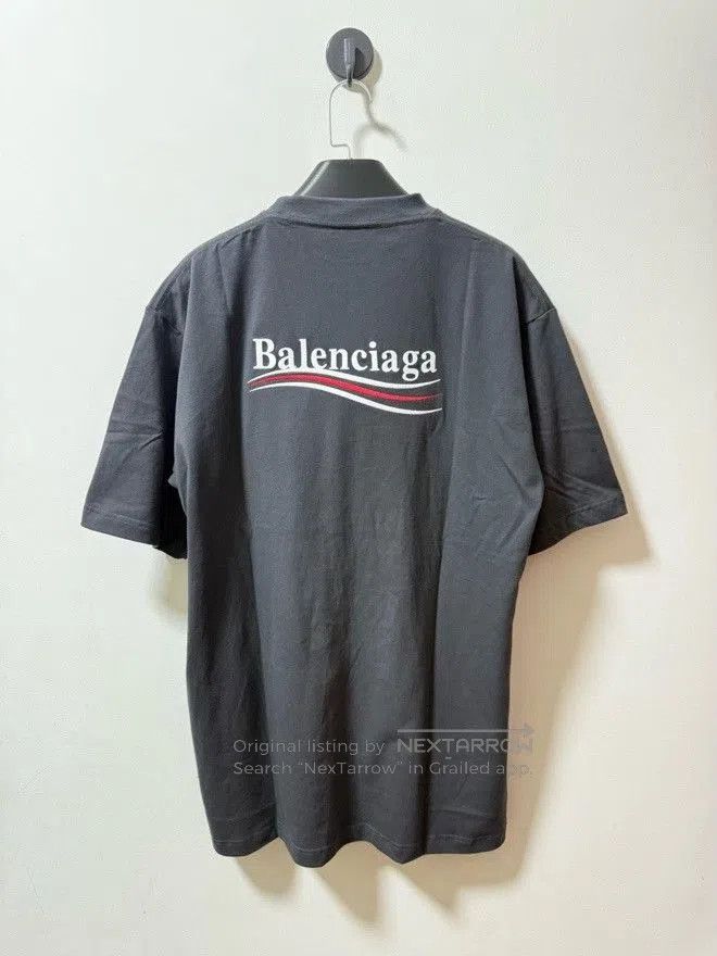 Balenciaga Balenciaga Embroidered Logo Gray T-Shirt. Size US XS / EU 42 / 0 - 6 Thumbnail