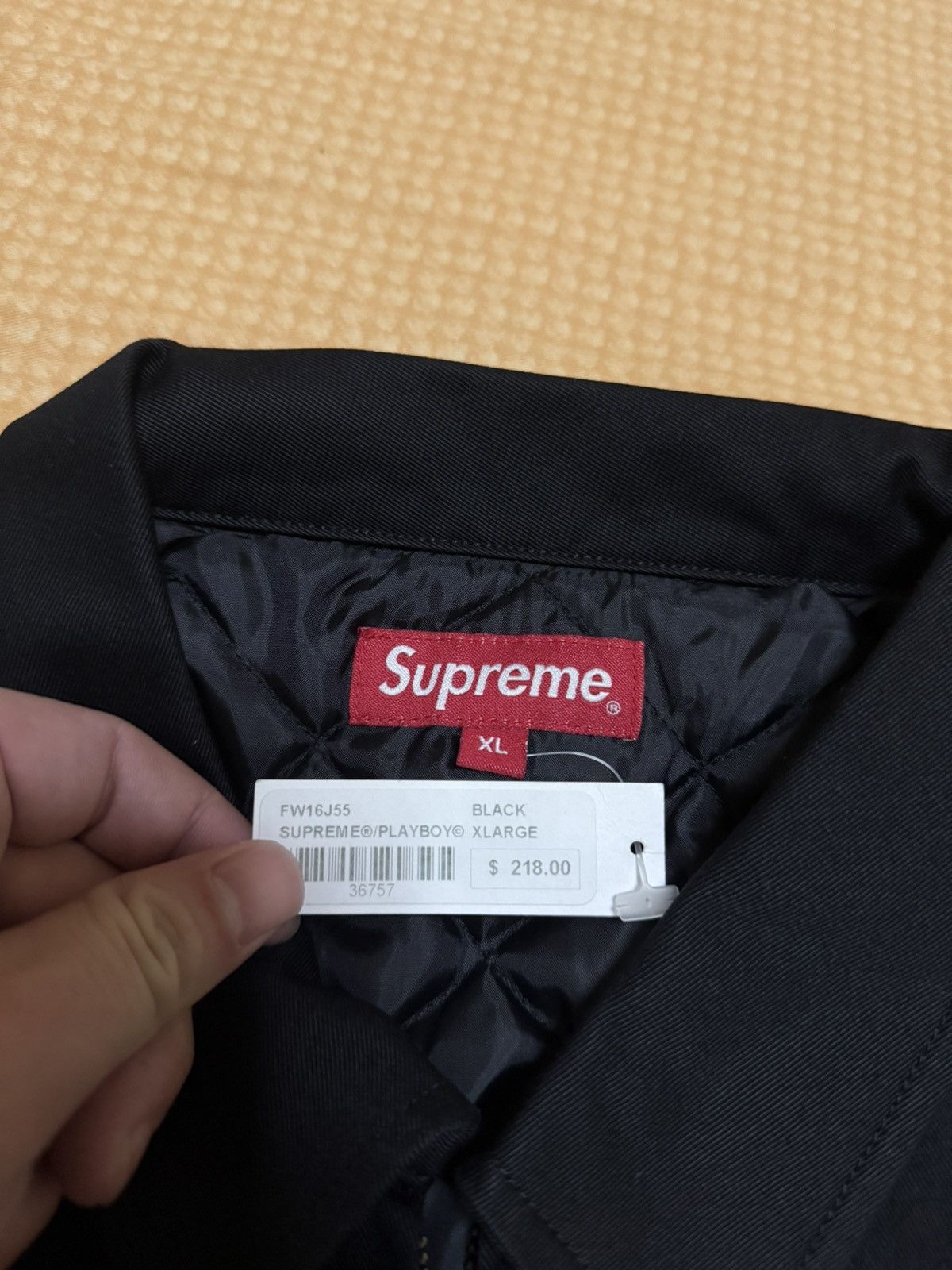 Playboy × Supreme Supreme playboy work jacket black Size US XL / EU 56 / 4 - 4 Thumbnail