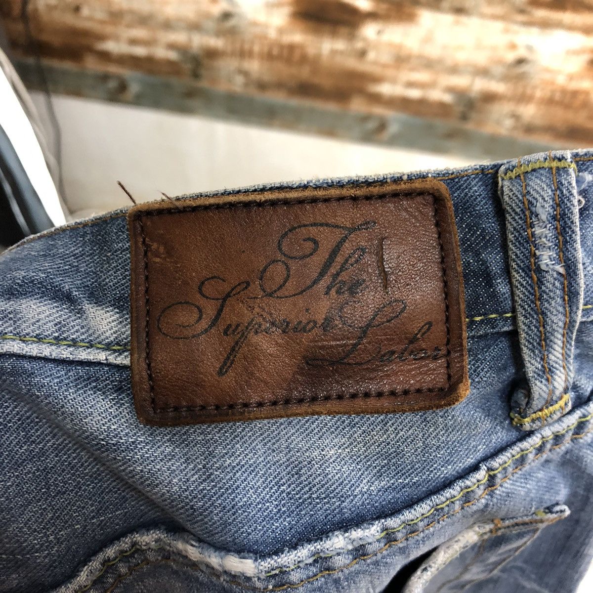 The Superior Labor DL The Superior Labor selvedge Distressed Denim Pants #A2445 Size US 32 / EU 48 - 24 Thumbnail