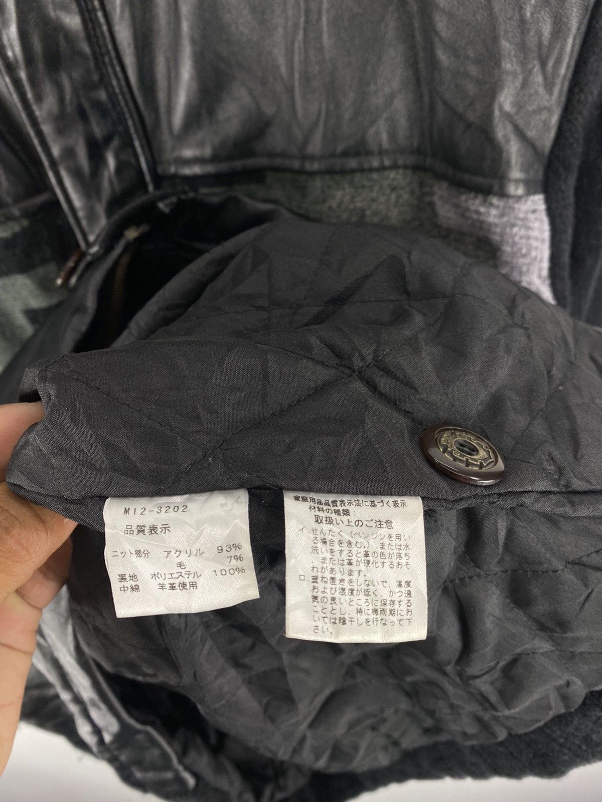Aran Isles Knitwear Retro Y2k Massimo Knit Design Leather Jacket Size US M / EU 48-50 / 2 - 13 Thumbnail