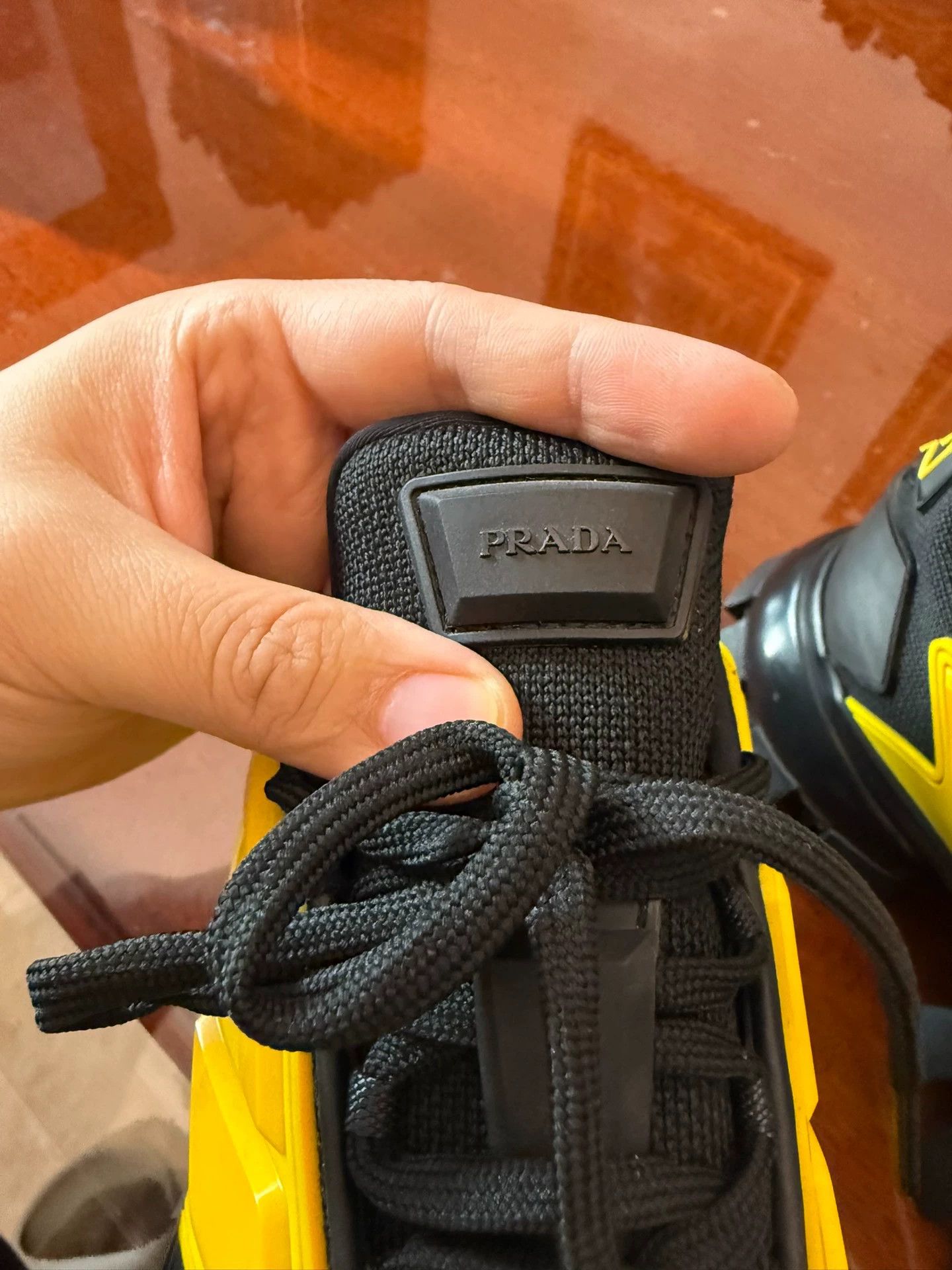 Prada Prada Robot Series Black & Yellow Shoes Size 7.5 New Size US 7.5 / EU 40-41 - 1 Thumbnail