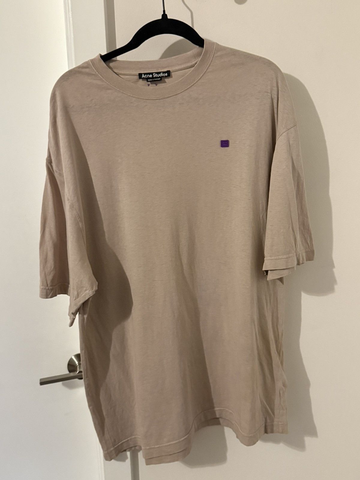 Acne Studios Acne Studios dusty beige tee Size US L / EU 52-54 / 3 - 1 Thumbnail