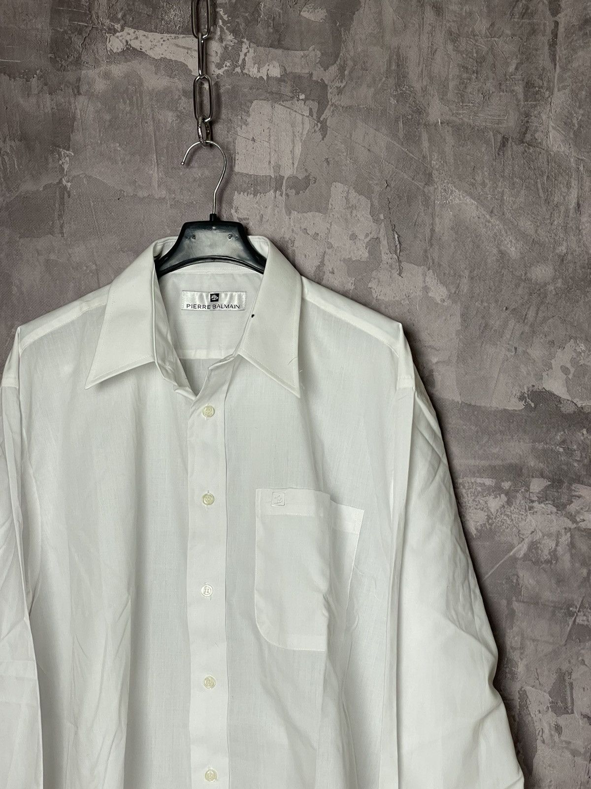 Pierre Balmain × Vintage Vintage Balmain Long Sleeve Shirt Men's Size US L / EU 52-54 / 3 - 3 Thumbnail