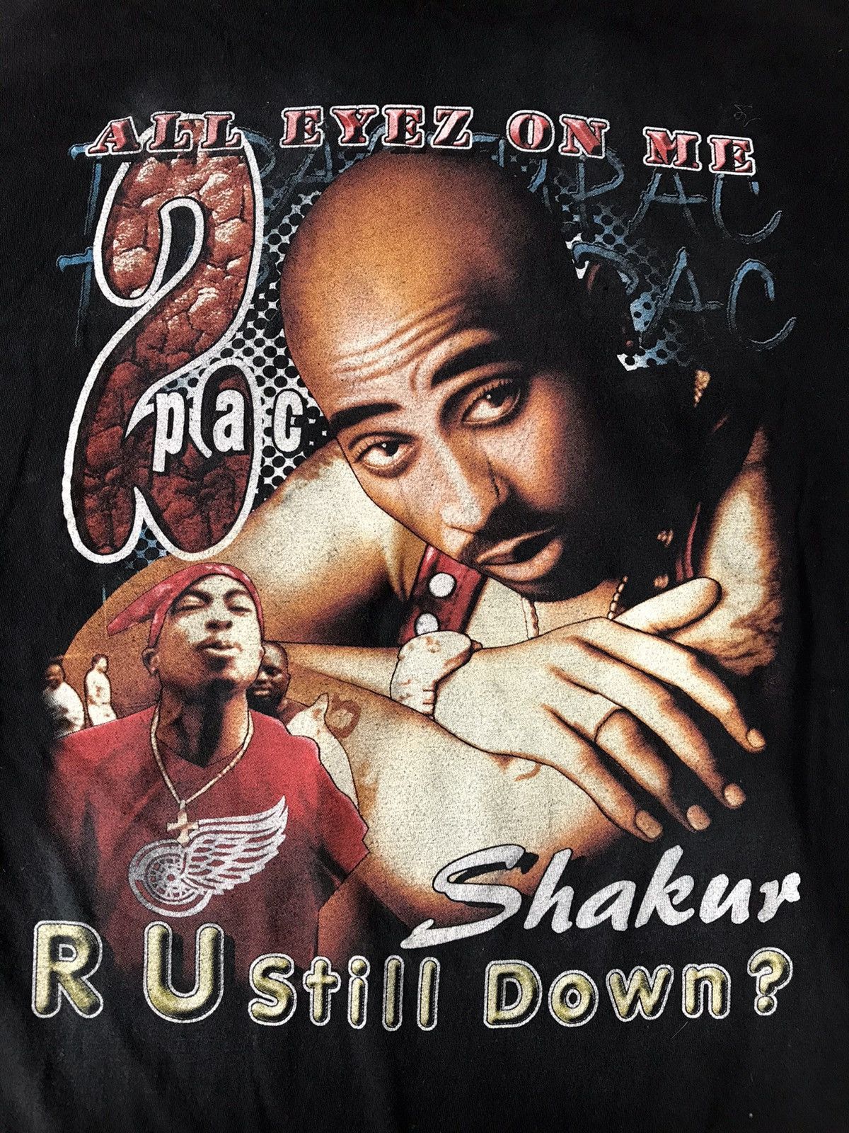 Rap Tees × Vintage Vintage 90s Tupac Shirt Size US L / EU 52-54 / 3 - 7 Thumbnail