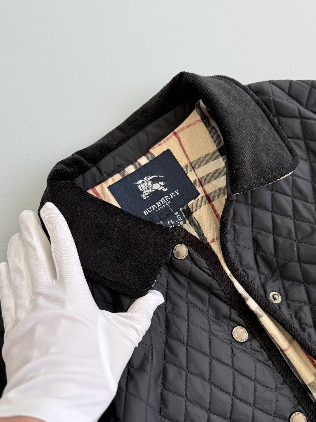 Burberry Burberry Quilted Jacket Corduroy Details Nowa Check Lining Size M / US 6-8 / IT 42-44 - 10 Thumbnail