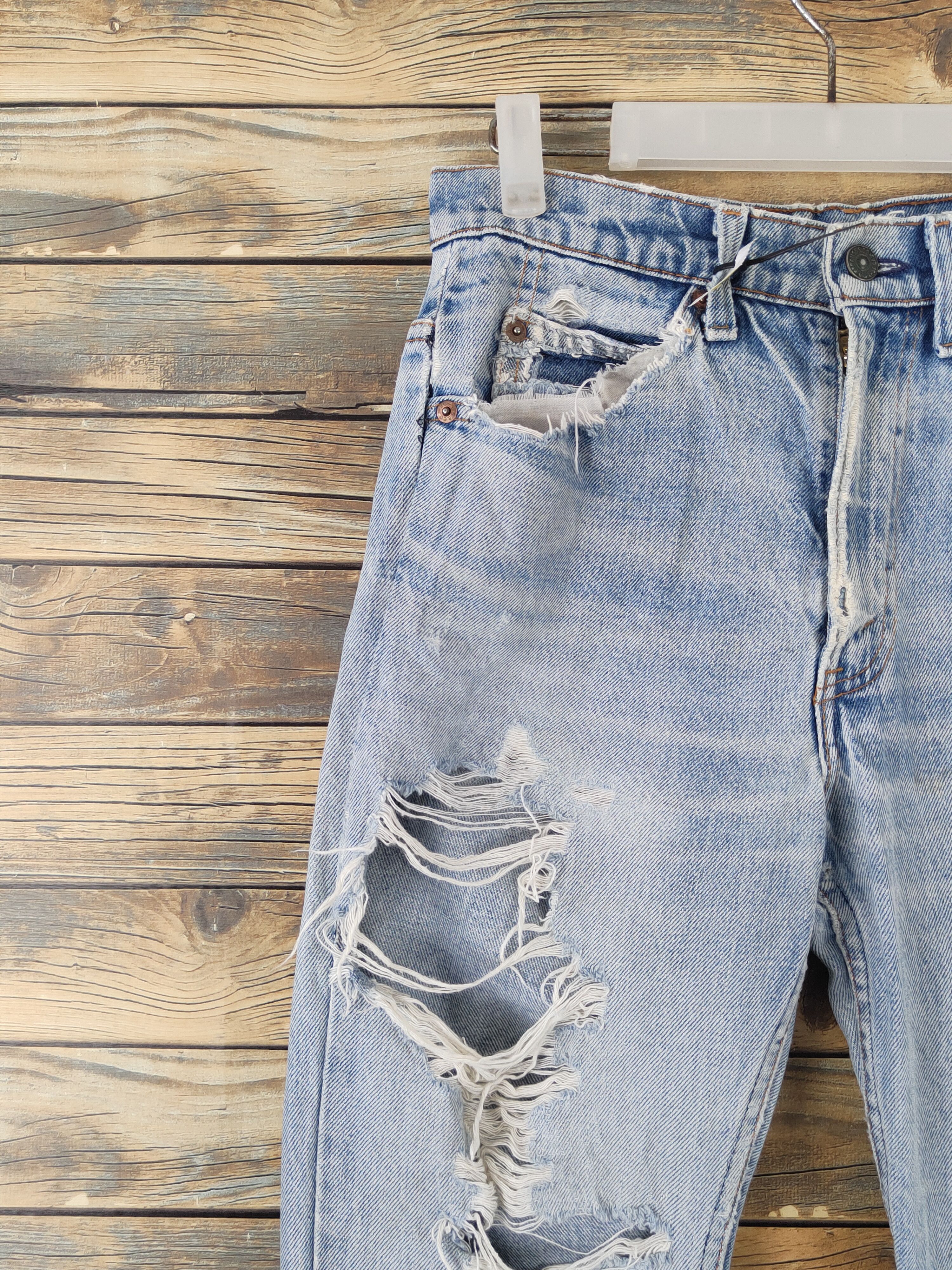 Levi's Levi's orange tag vintage Ripped denim Jeans #W1868 Size US 30 / EU 46 - 3 Thumbnail