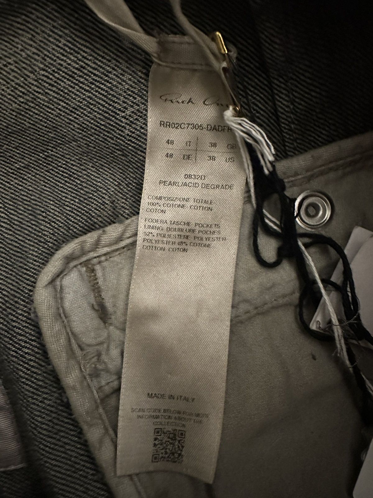 Rick Owens LUXOR Tailored Belas Acid Degrade Jeans, size 48 Size US 32 / EU 48 - 16 Thumbnail