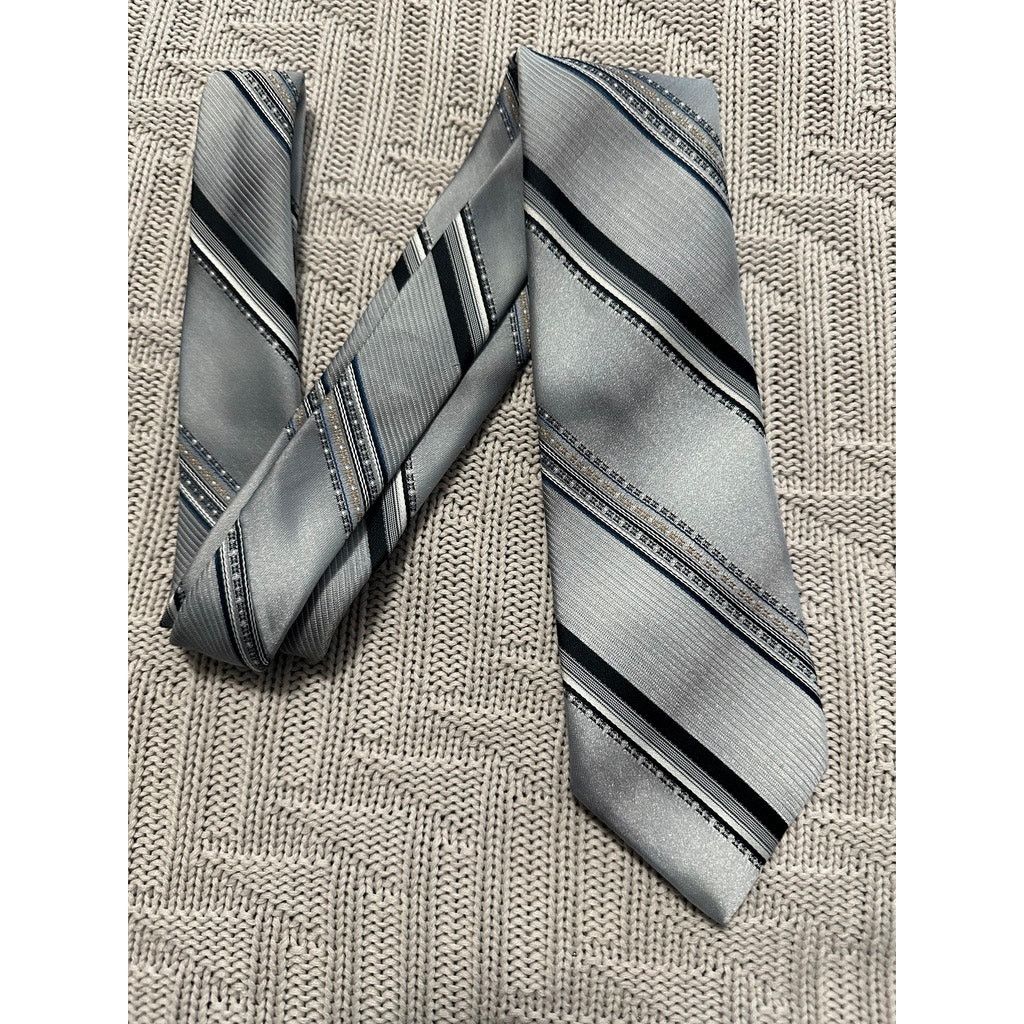 JCPenney Vintage JC Penny silver striped tie Size ONE SIZE - 1 Thumbnail