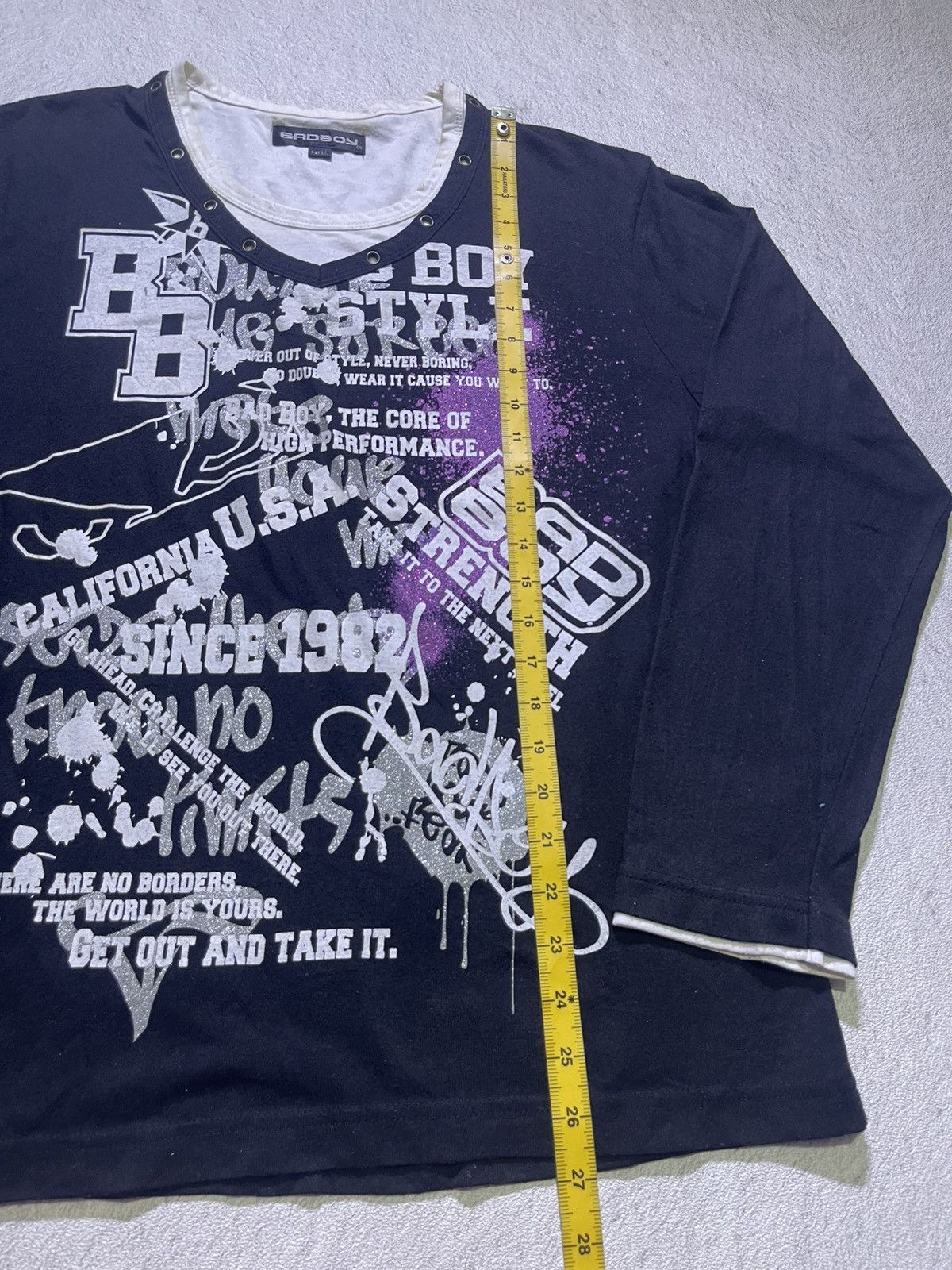 Japanese Brand Y2K BAD BOY long sleeve tshirt ifsix LGB style Size US L / EU 52-54 / 3 - 6 Thumbnail