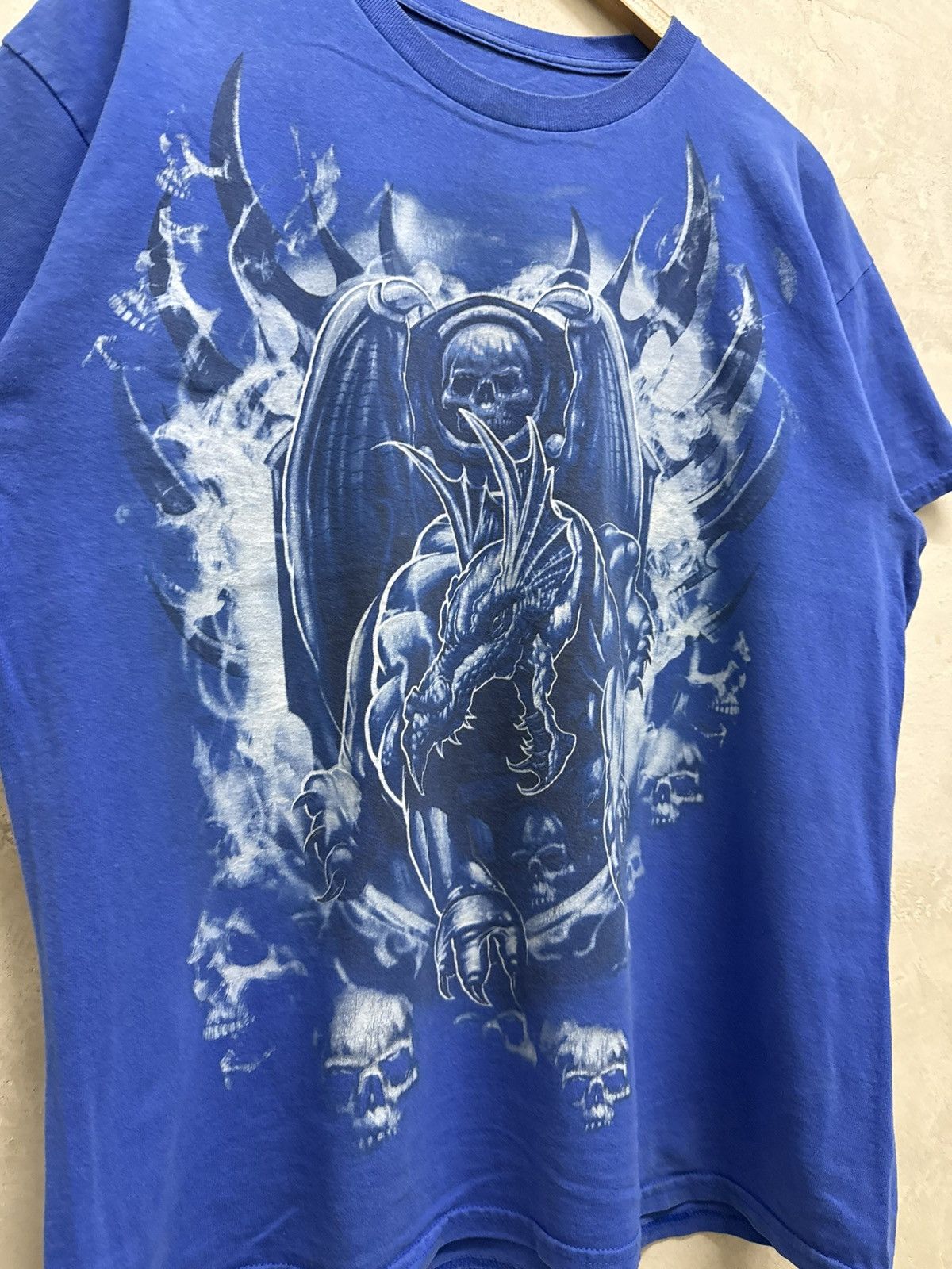 Affliction 2000s Flaming cyber skulls grunge affliction tapout tee Size US L / EU 52-54 / 3 - 3 Thumbnail