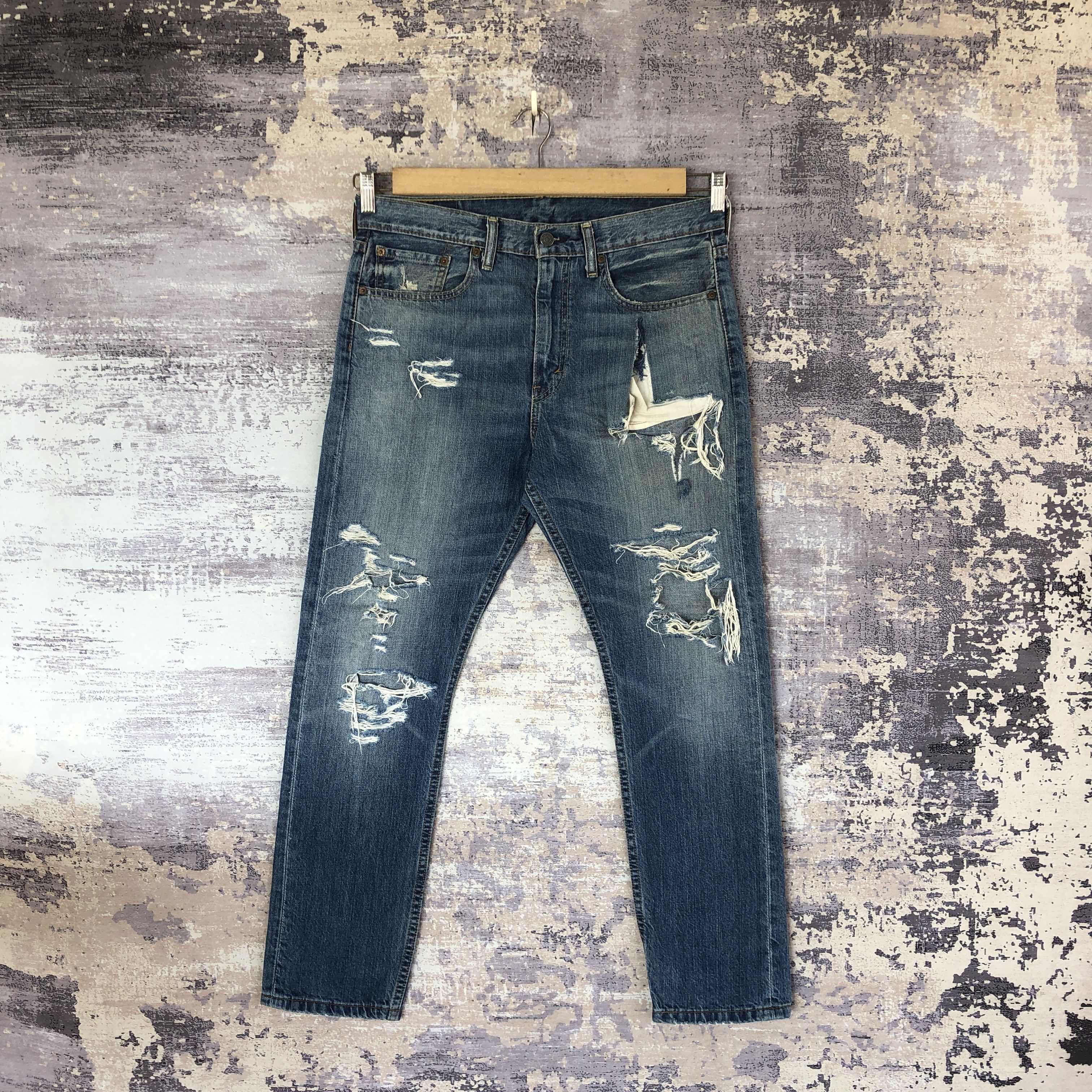 Levi's Vintage Levi's 522 Distressed Jeans Levis Denim Pants Size US 34 / EU 50 - 1 Thumbnail