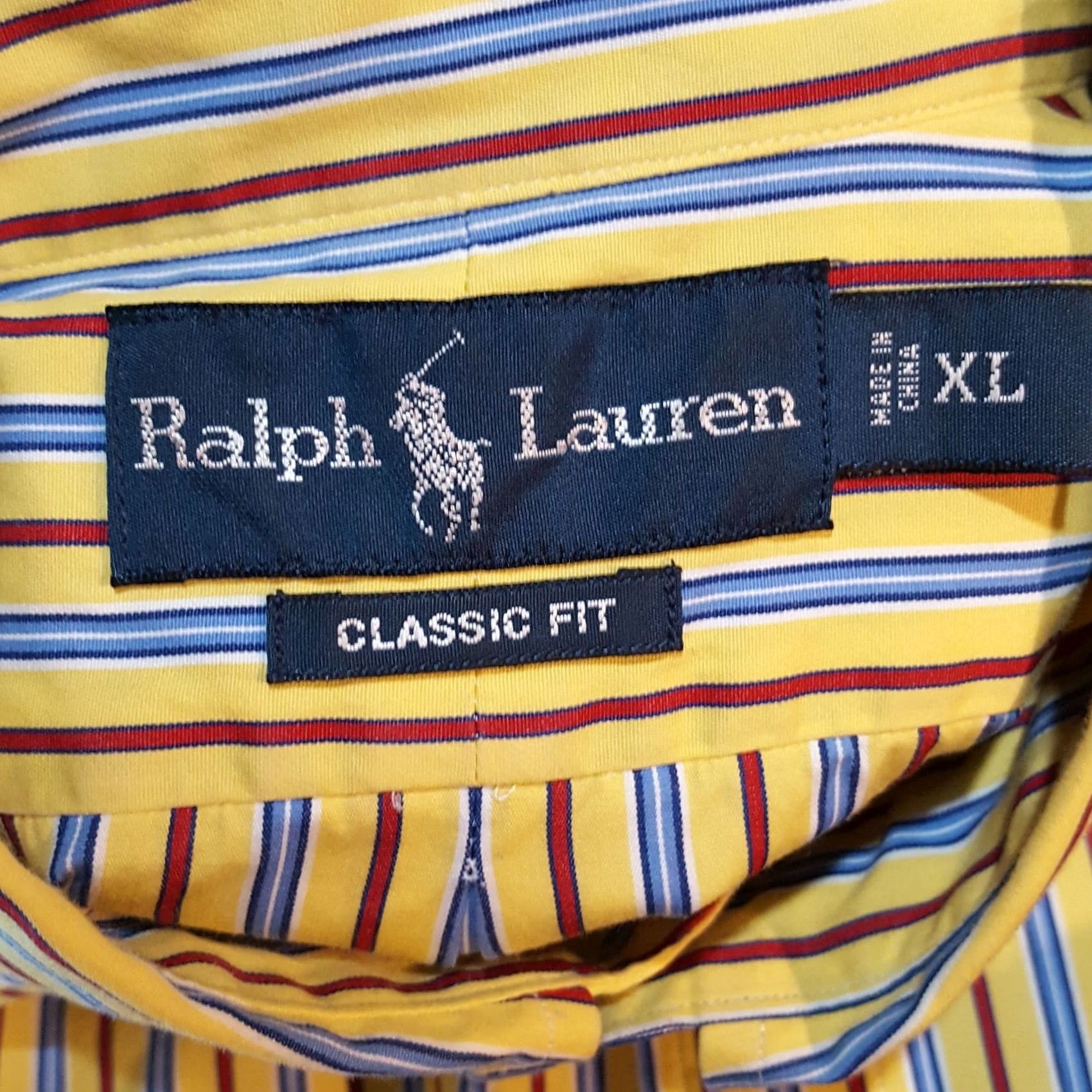 Ralph Lauren VINTAGE Ralph Lauren Yellow Striped Button Up Shirt XL Mens Collared Long Sleeve Classic Fit Size US XL / EU 56 / 4 - 6 Thumbnail