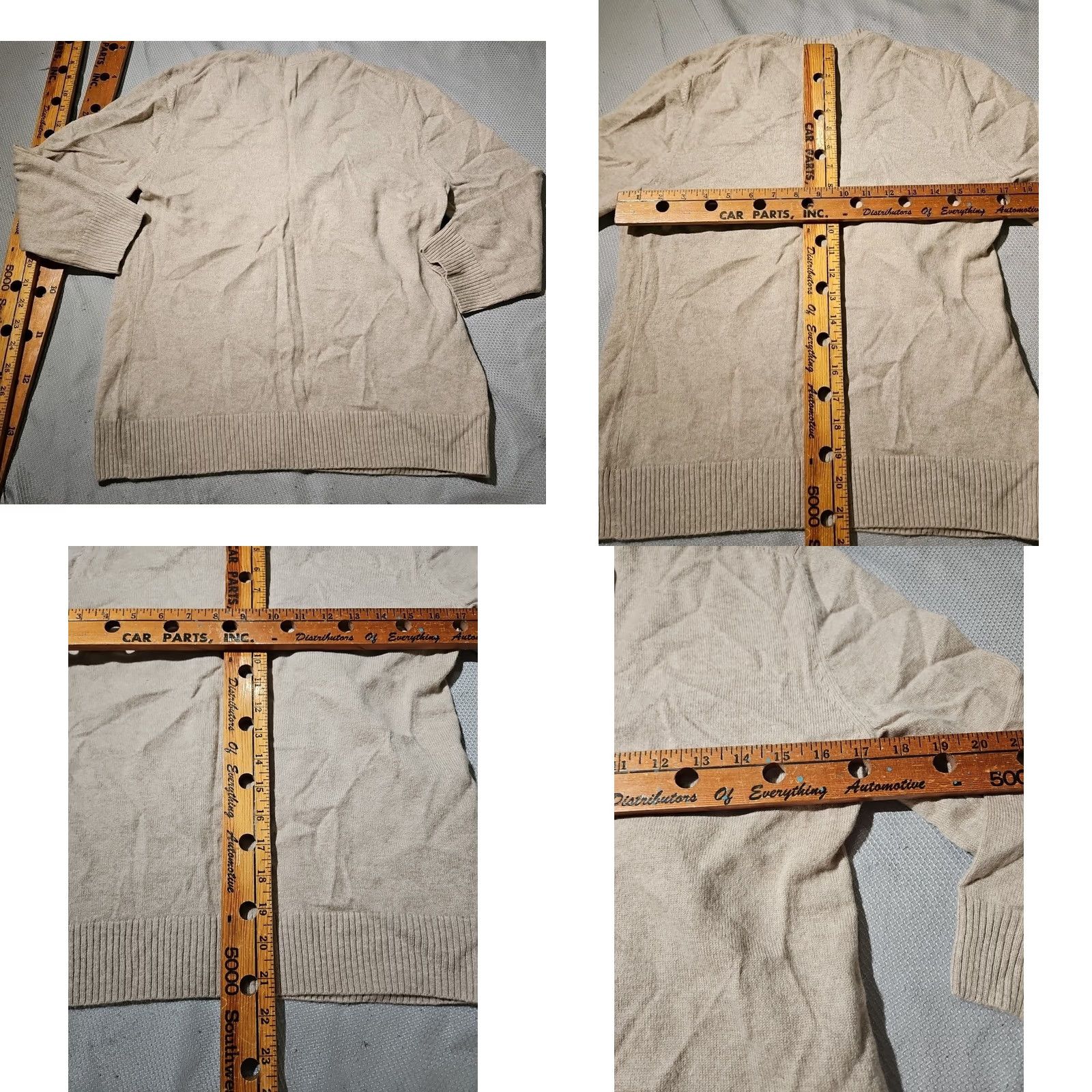Vintage VINTAGE Investments Sweater Womens Medium Beige Cardigan Button Preppy Dainty Luxury Size M / US 6-8 / IT 42-44 - 8 Thumbnail